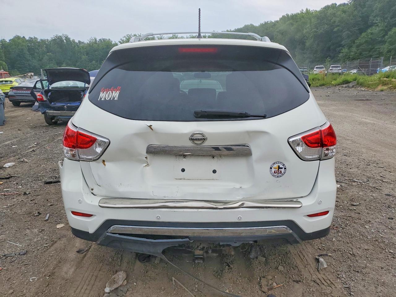 2013 Nissan Pathfinder S Белый vin: 5N1AR2MM6DC658487