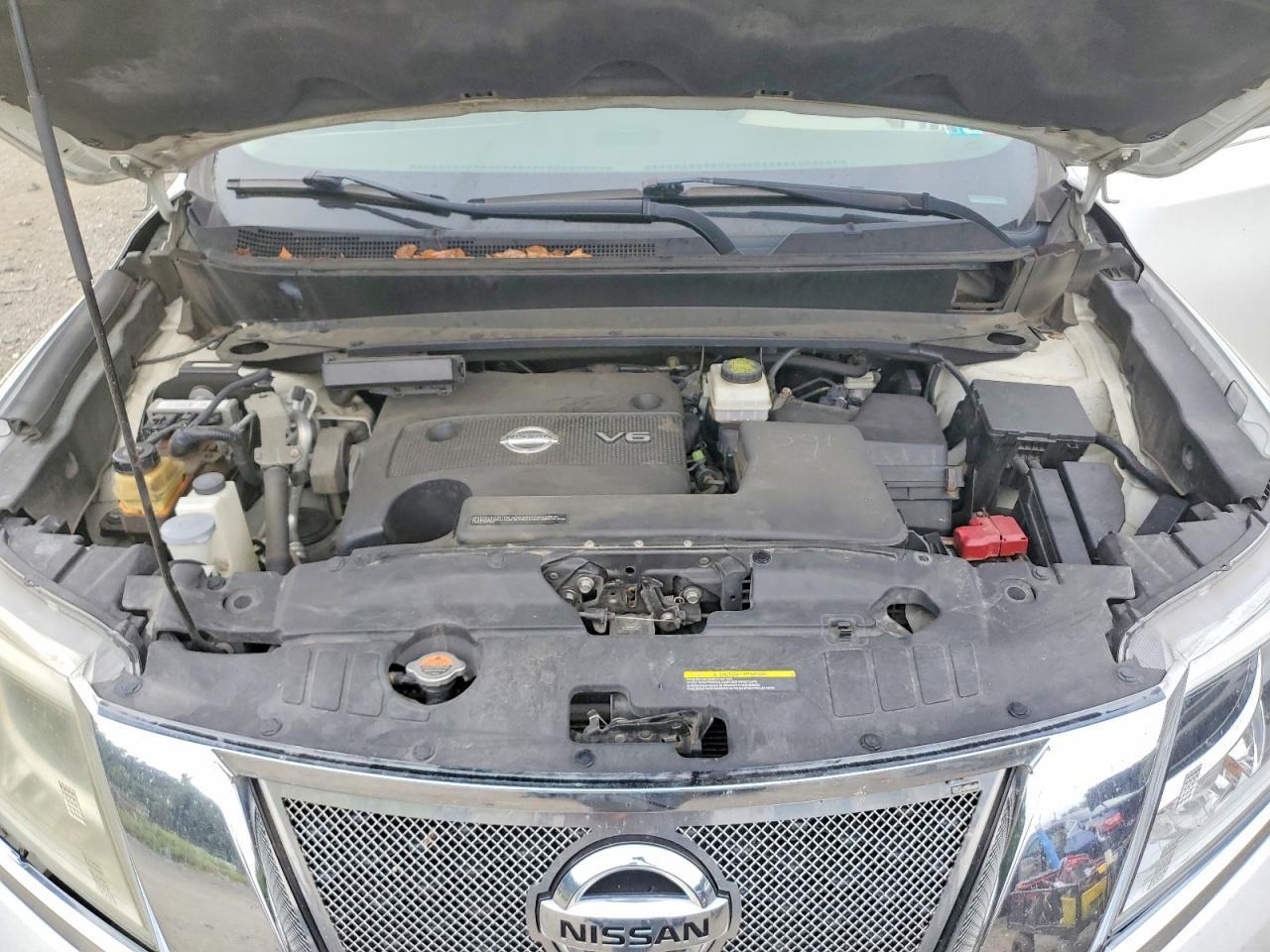 2013 Nissan Pathfinder S White vin: 5N1AR2MM6DC658487