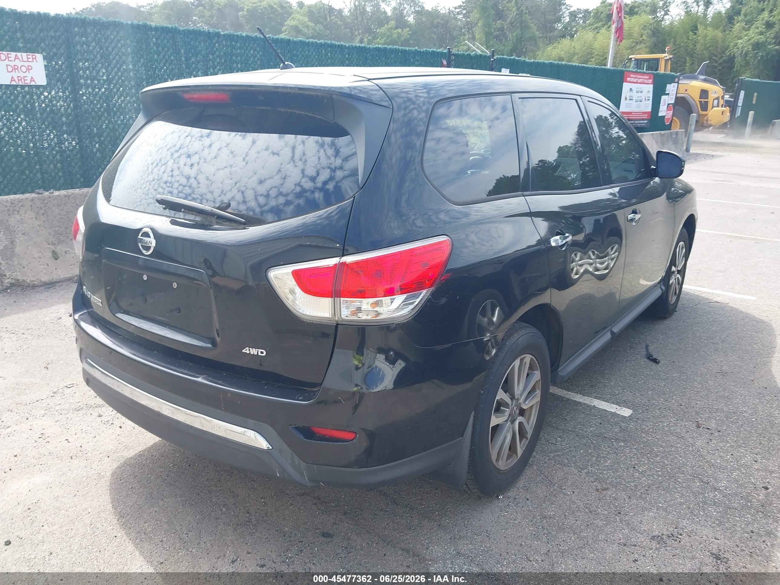 2013 Nissan Pathfinder S Black vin: 5N1AR2MM6DC671742