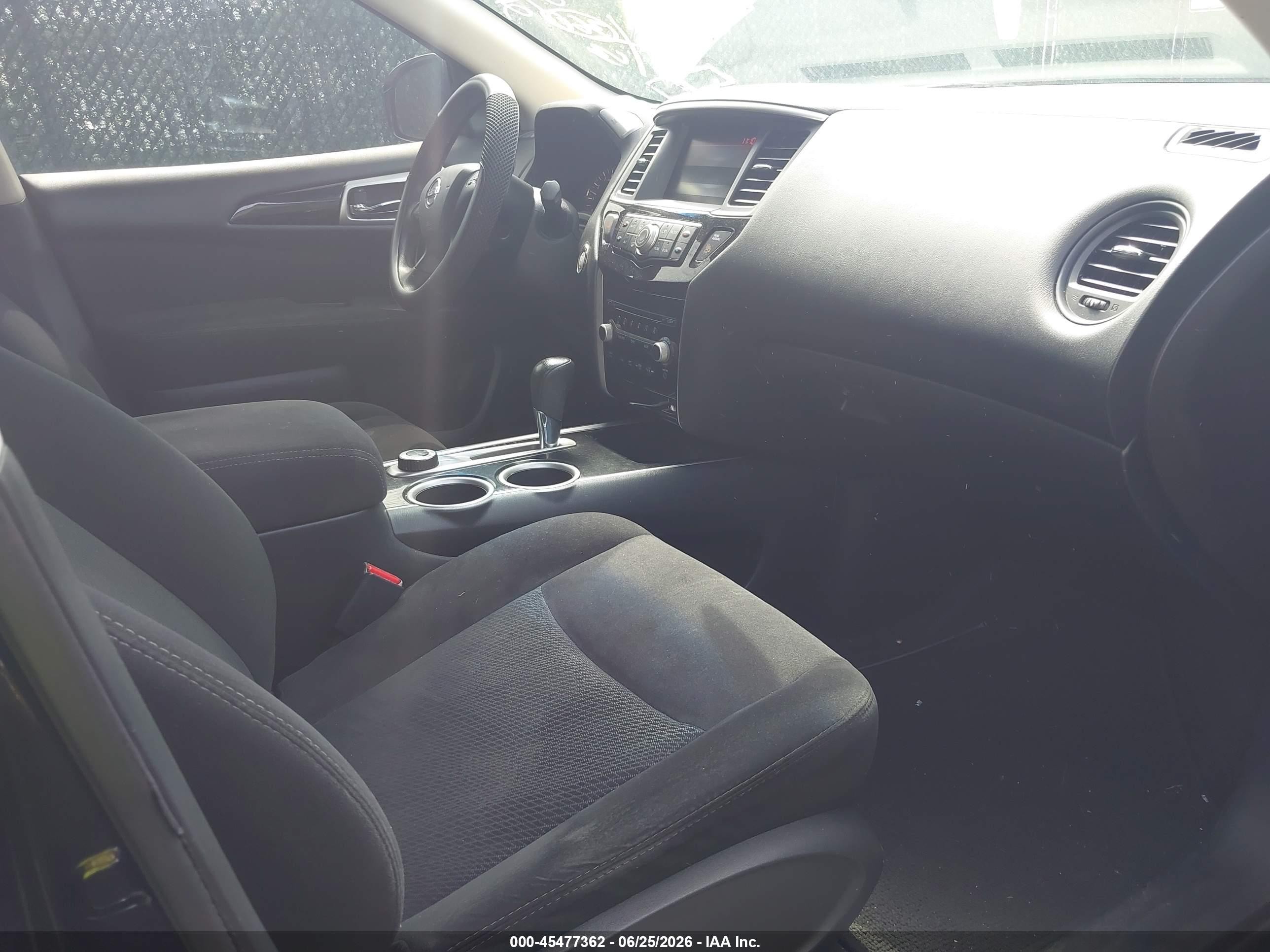 2013 Nissan Pathfinder S Black vin: 5N1AR2MM6DC671742