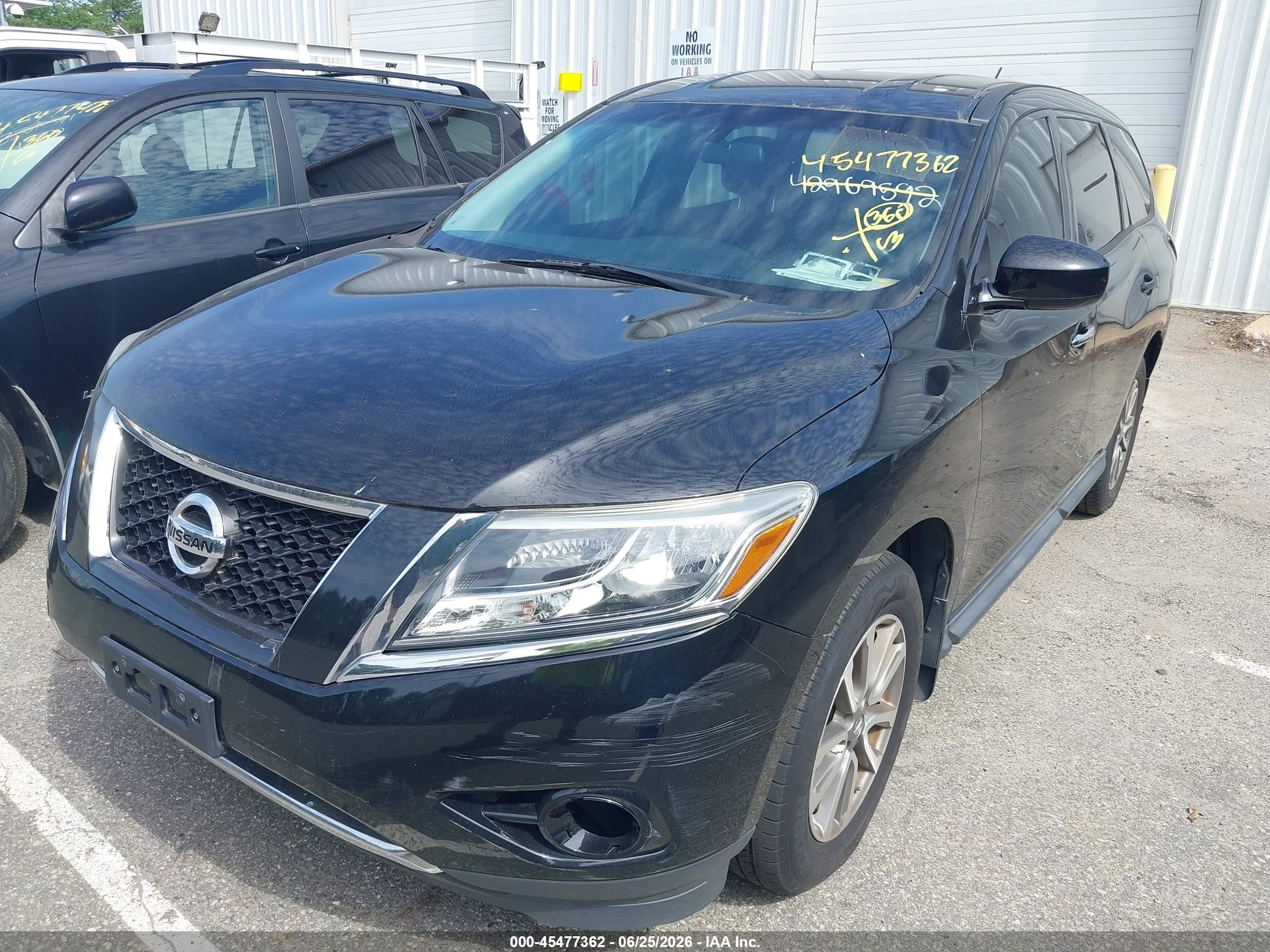 2013 Nissan Pathfinder S Black vin: 5N1AR2MM6DC671742
