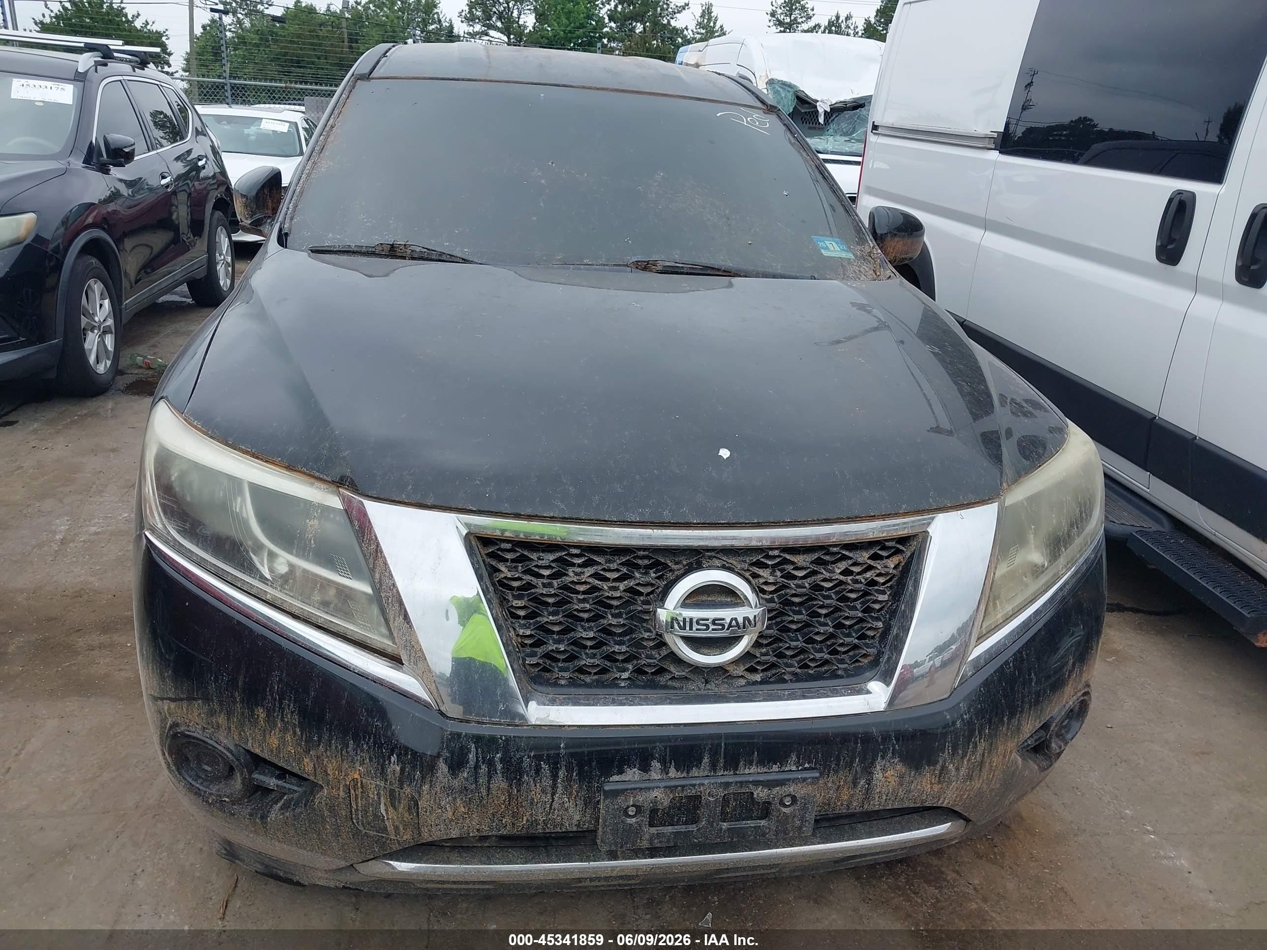 2013 Nissan Pathfinder S Black vin: 5N1AR2MM6DC680103