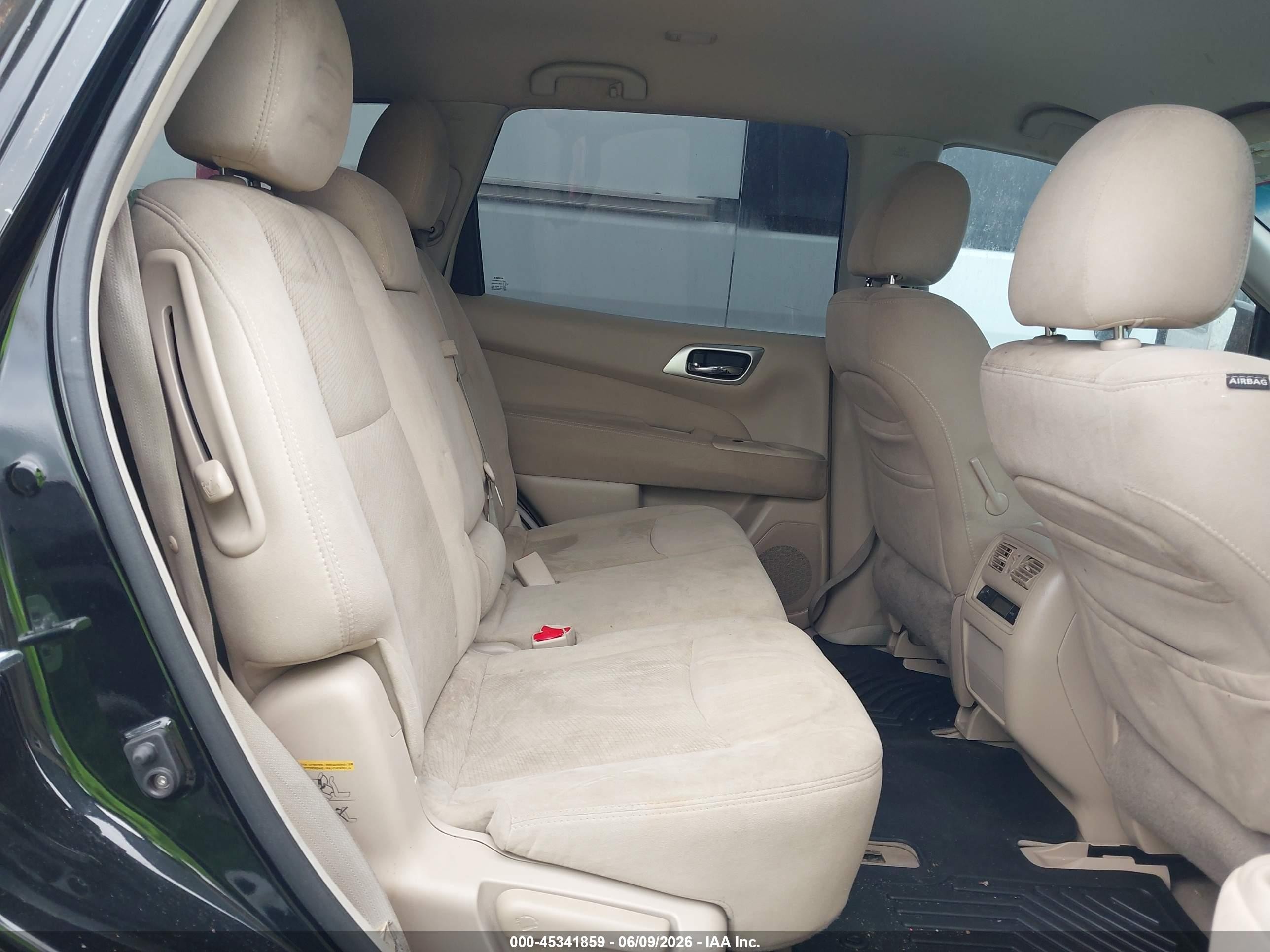 2013 Nissan Pathfinder S Black vin: 5N1AR2MM6DC680103