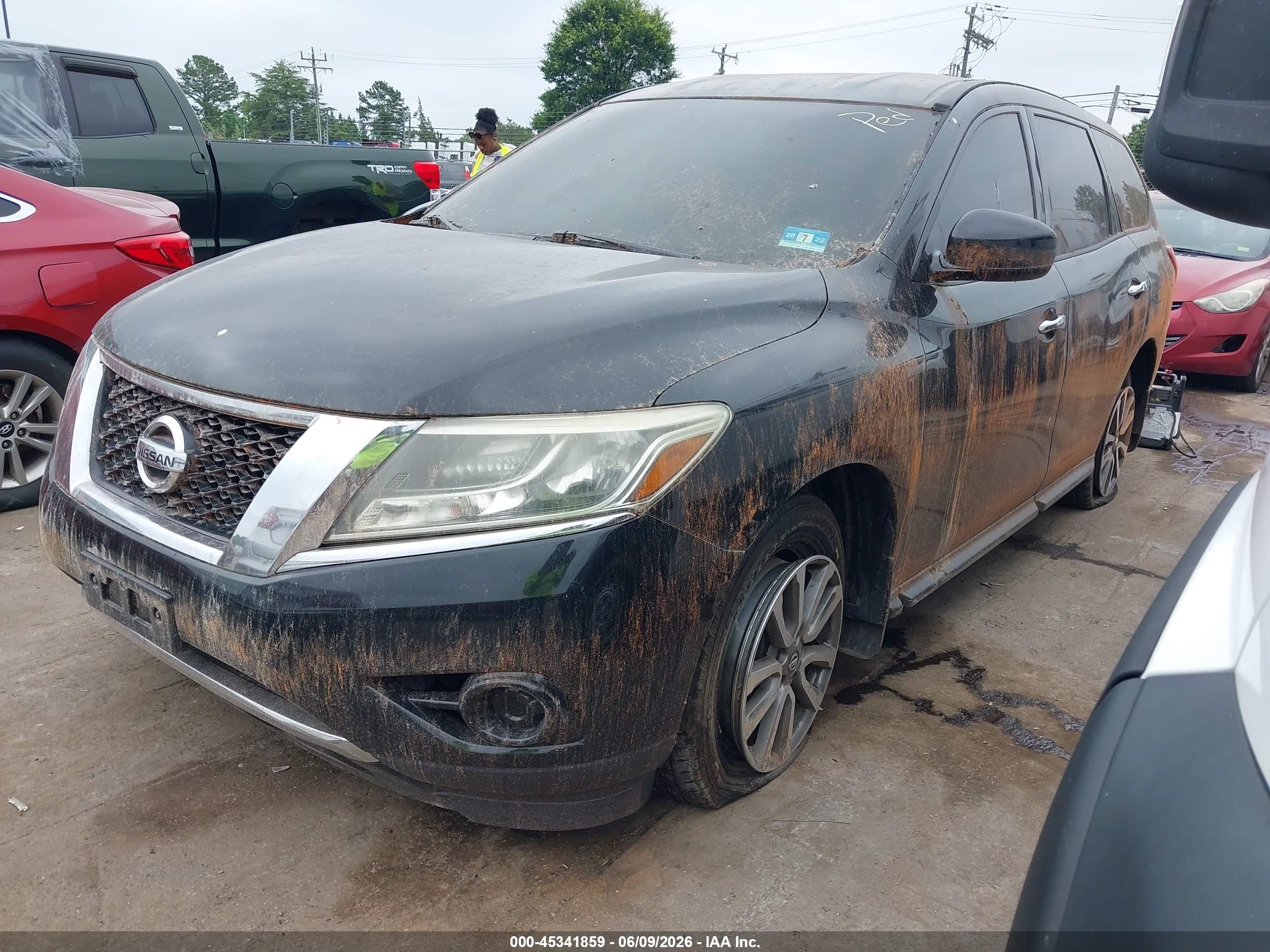 2013 Nissan Pathfinder S Black vin: 5N1AR2MM6DC680103