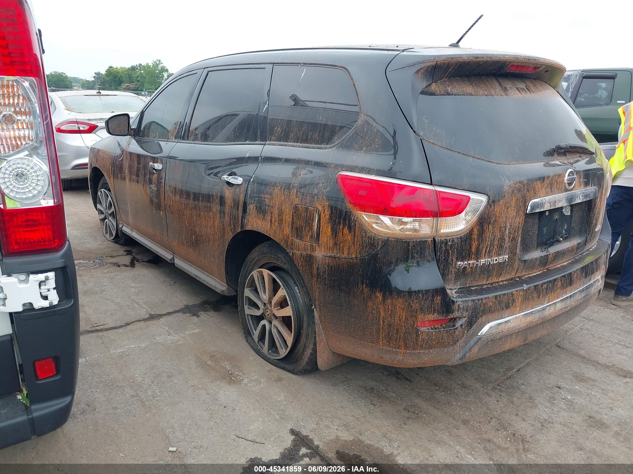 2013 Nissan Pathfinder S Black vin: 5N1AR2MM6DC680103