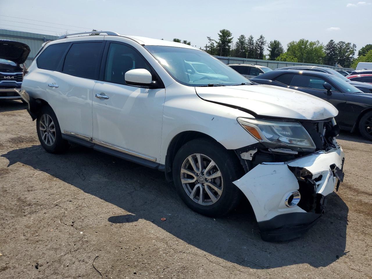 2014 Nissan Pathfinder Sl White vin: 5N1AR2MM6EC605824