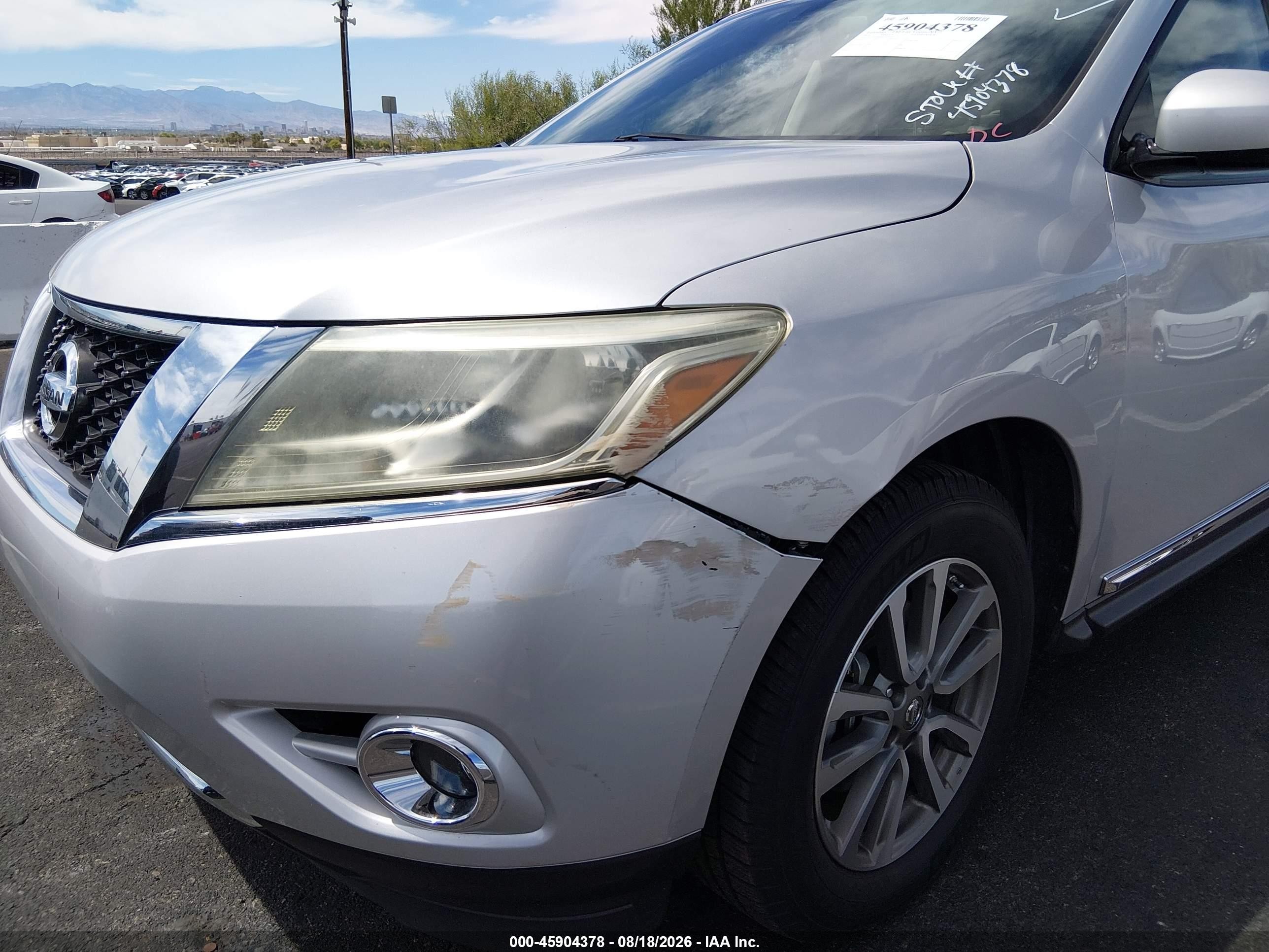 2014 Nissan Pathfinder Sl Серебряный vin: 5N1AR2MM6EC618914