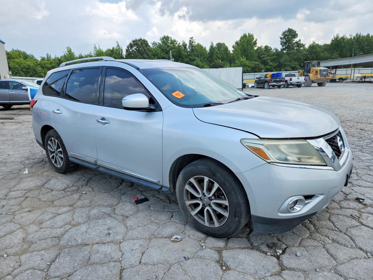 2014 Nissan Pathfinder Sl Silver vin: 5N1AR2MM6EC626138