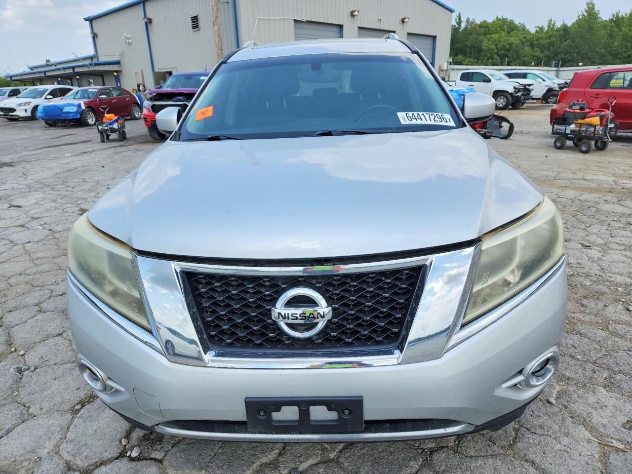 2014 Nissan Pathfinder Sl Silver vin: 5N1AR2MM6EC626138