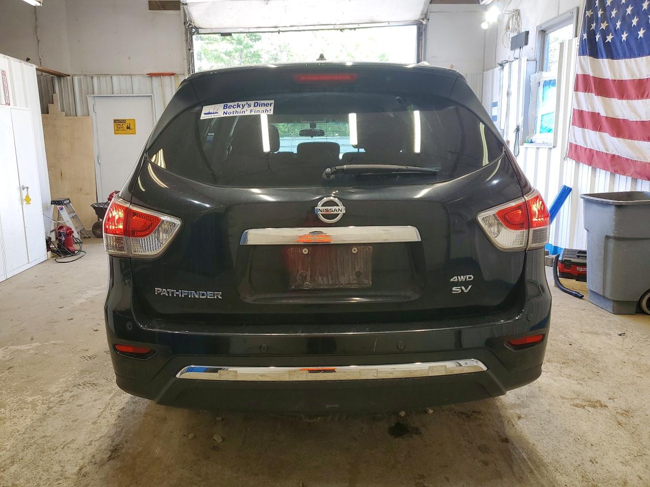 2014 Nissan Pathfinder Sv Black vin: 5N1AR2MM6EC633106