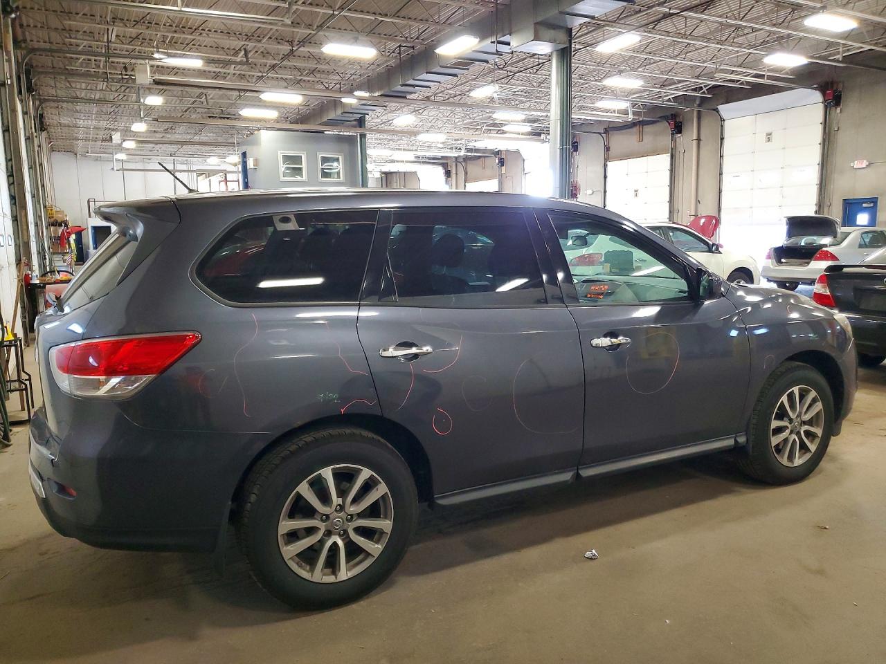 2014 Nissan Pathfinder S Gray vin: 5N1AR2MM6EC635485