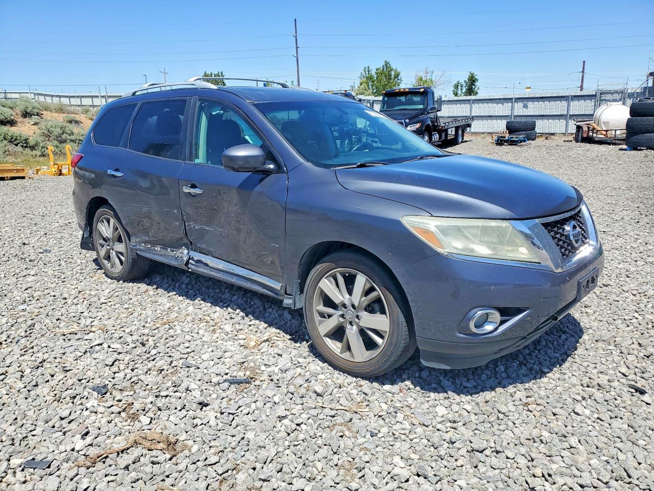 2014 Nissan Pathfinder S Gray vin: 5N1AR2MM6EC639178