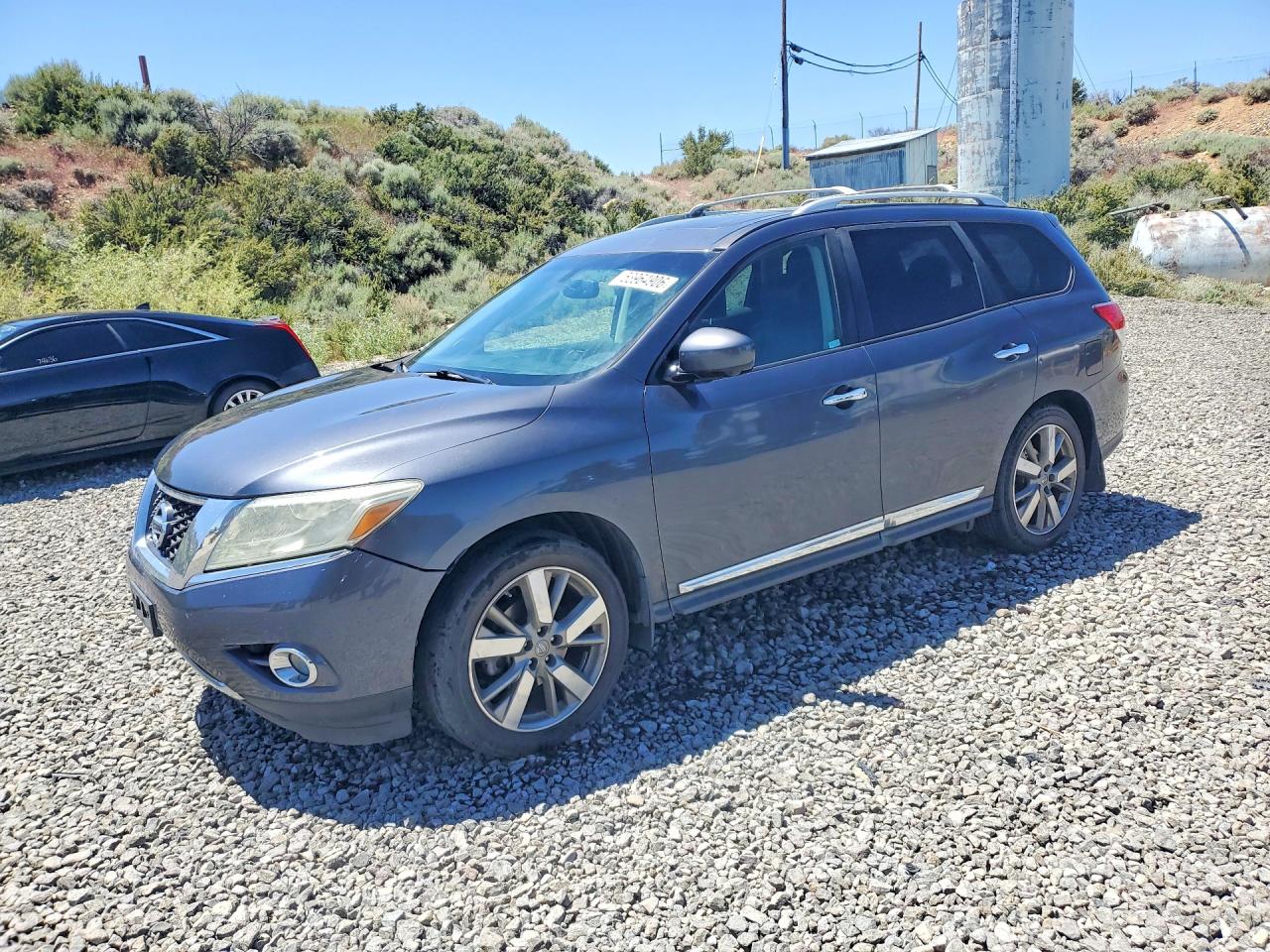 2014 Nissan Pathfinder S Gray vin: 5N1AR2MM6EC639178