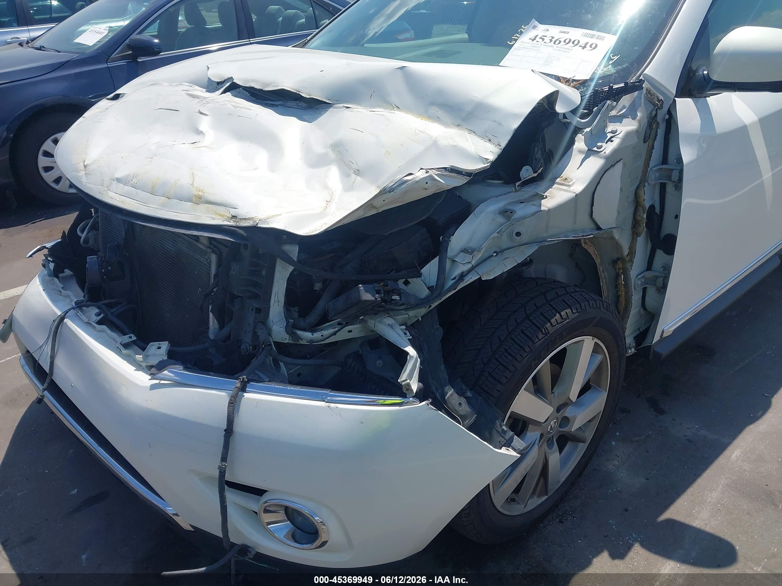 2014 Nissan Pathfinder Platinum White vin: 5N1AR2MM6EC647054