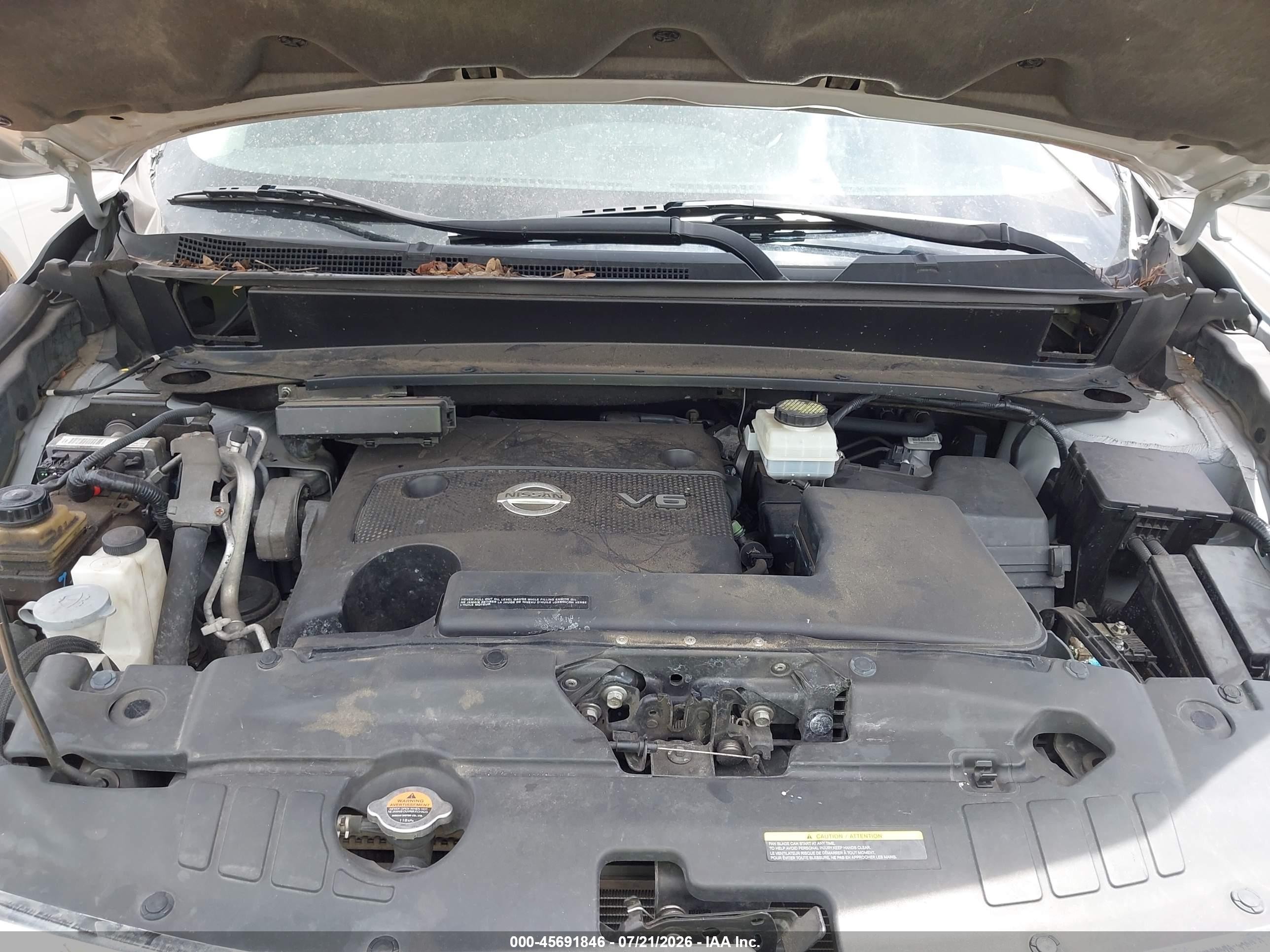 2014 Nissan Pathfinder Sl Silver vin: 5N1AR2MM6EC652433