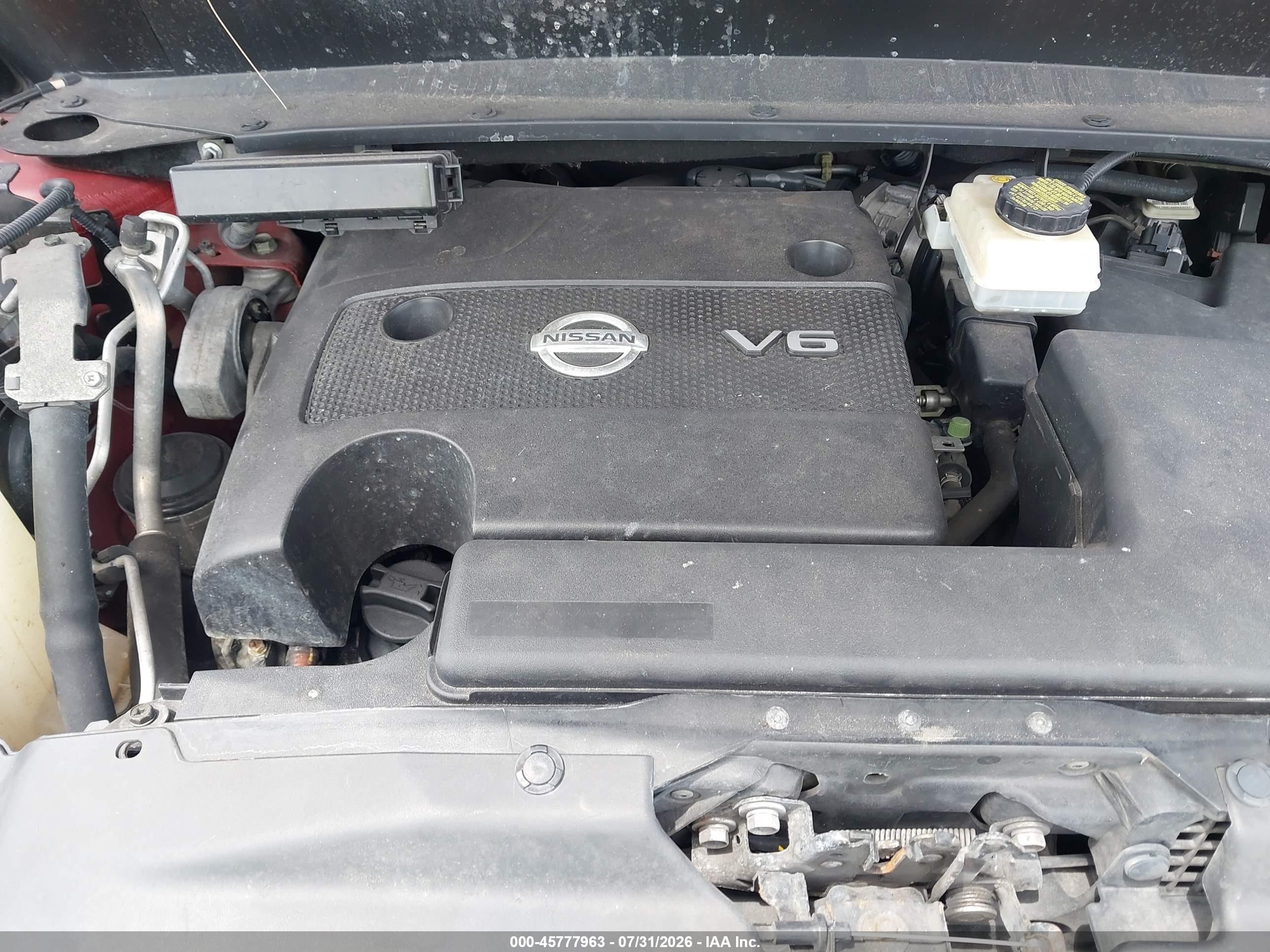 2014 Nissan Pathfinder Platinum/s/sl/sv Red vin: 5N1AR2MM6EC664906