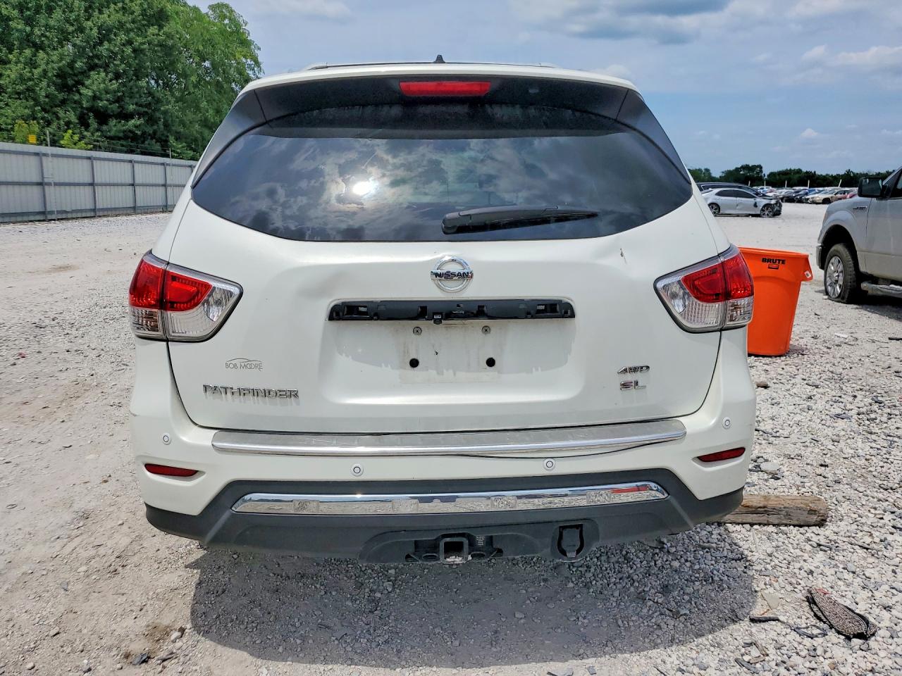 2014 Nissan Pathfinder Sl White vin: 5N1AR2MM6EC686534