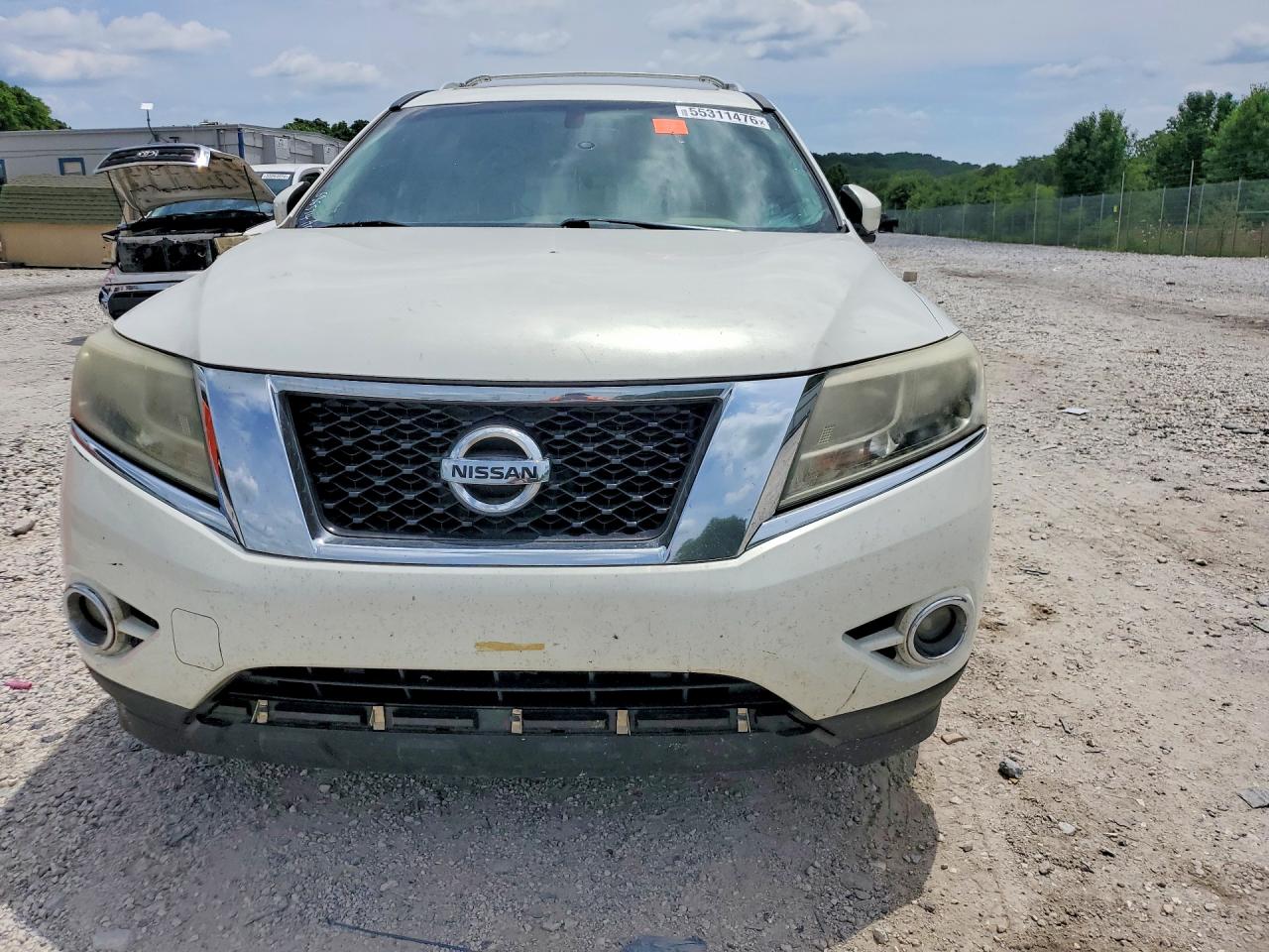 2014 Nissan Pathfinder Sl White vin: 5N1AR2MM6EC686534