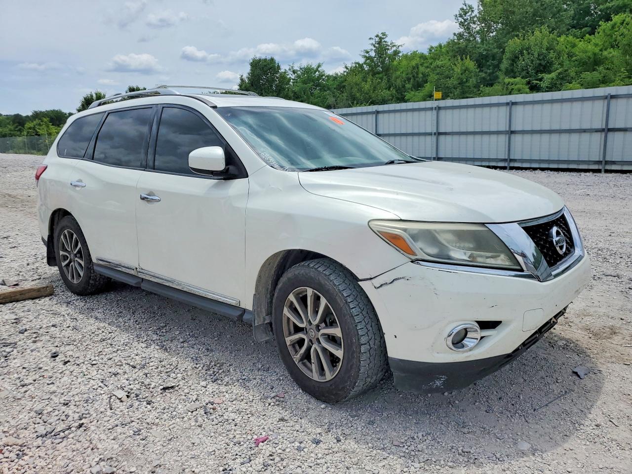 2014 Nissan Pathfinder Sl White vin: 5N1AR2MM6EC686534