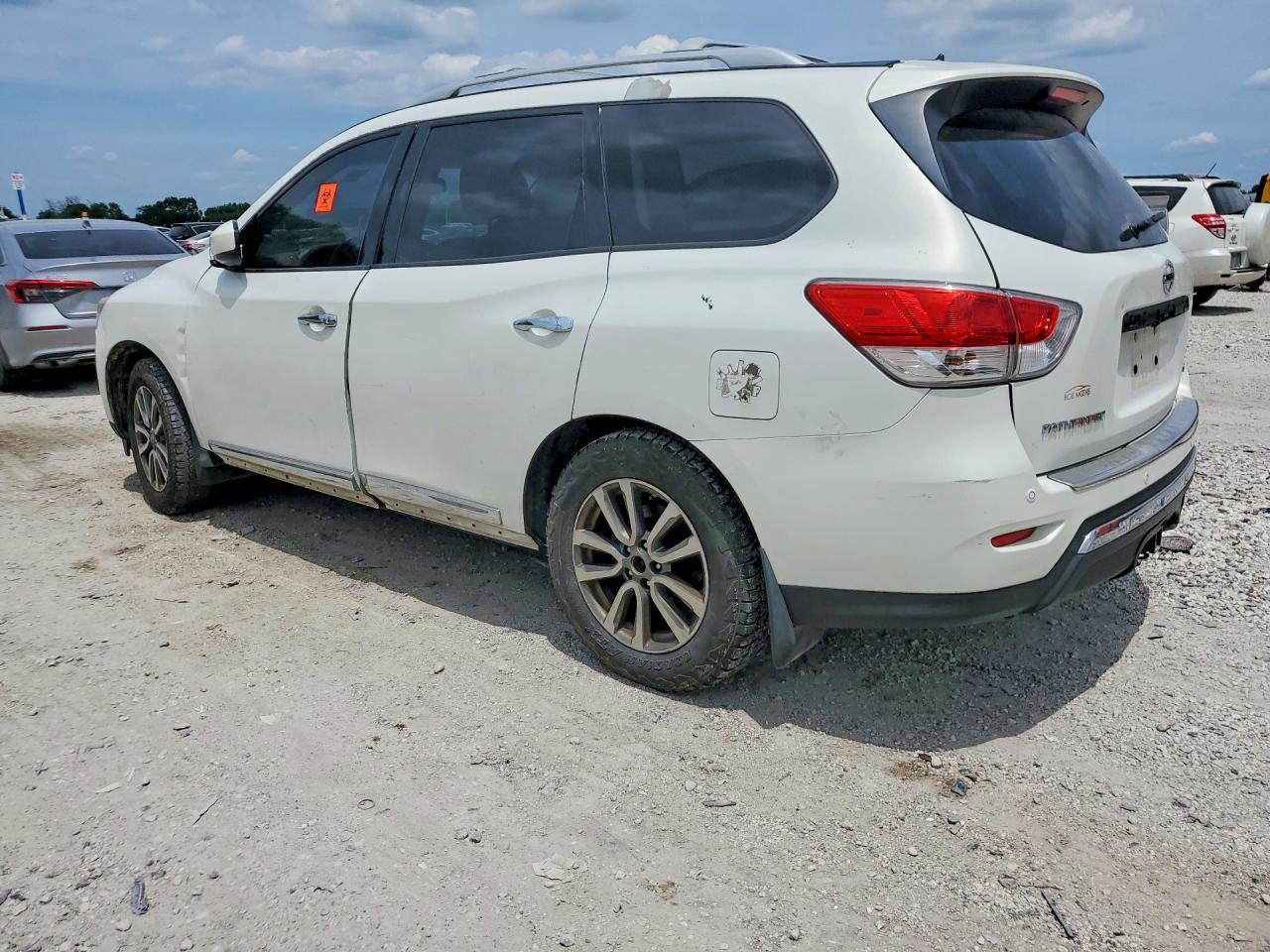 2014 Nissan Pathfinder Sl White vin: 5N1AR2MM6EC686534