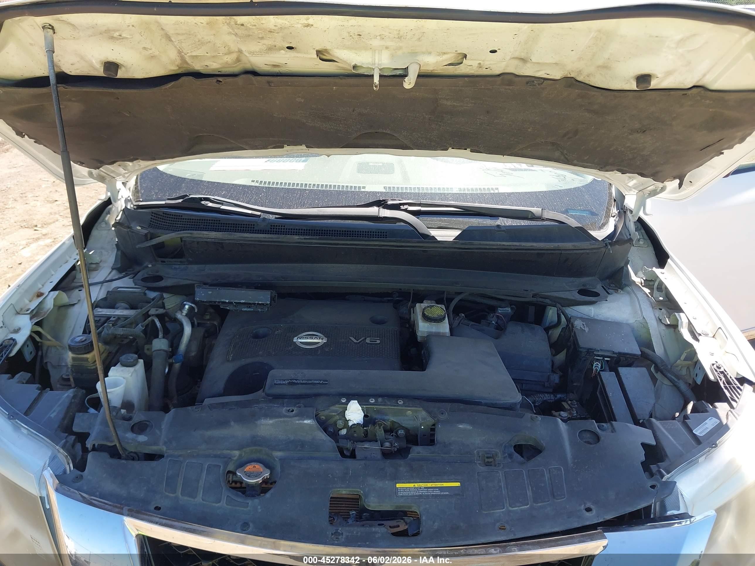 2014 Nissan Pathfinder Platinum White vin: 5N1AR2MM6EC688624