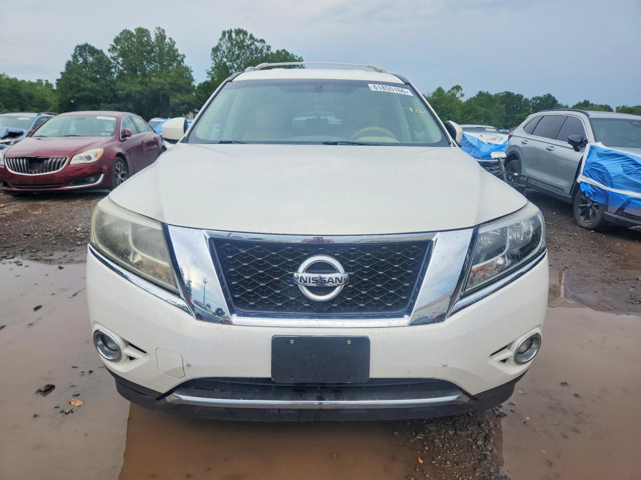 2014 Nissan Pathfinder Sl White vin: 5N1AR2MM6EC703042
