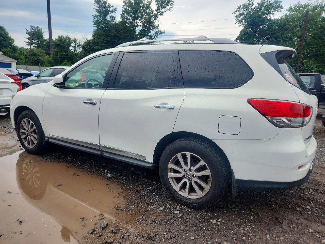 2014 Nissan Pathfinder Sl White vin: 5N1AR2MM6EC703042