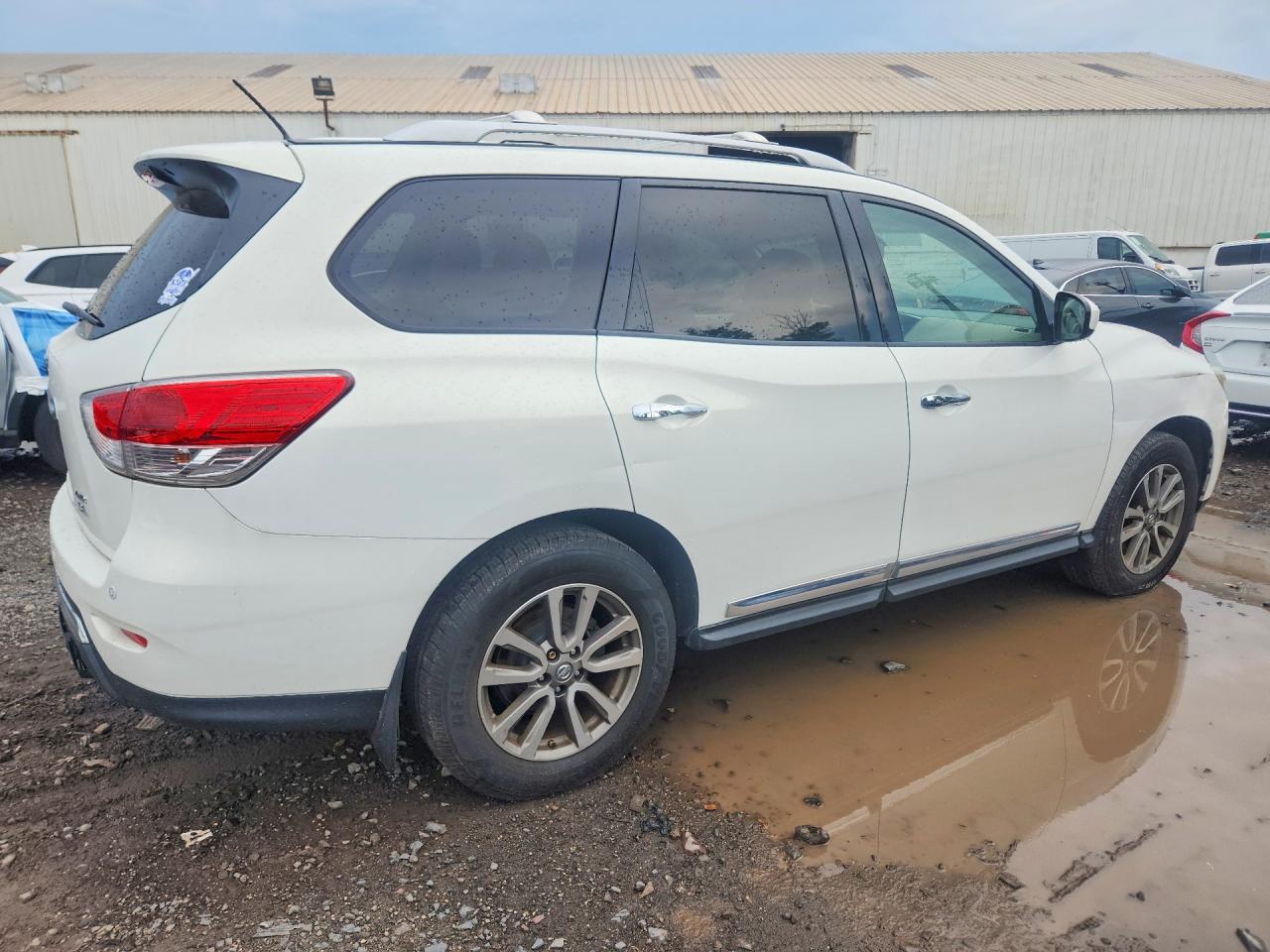 2014 Nissan Pathfinder Sl White vin: 5N1AR2MM6EC703042