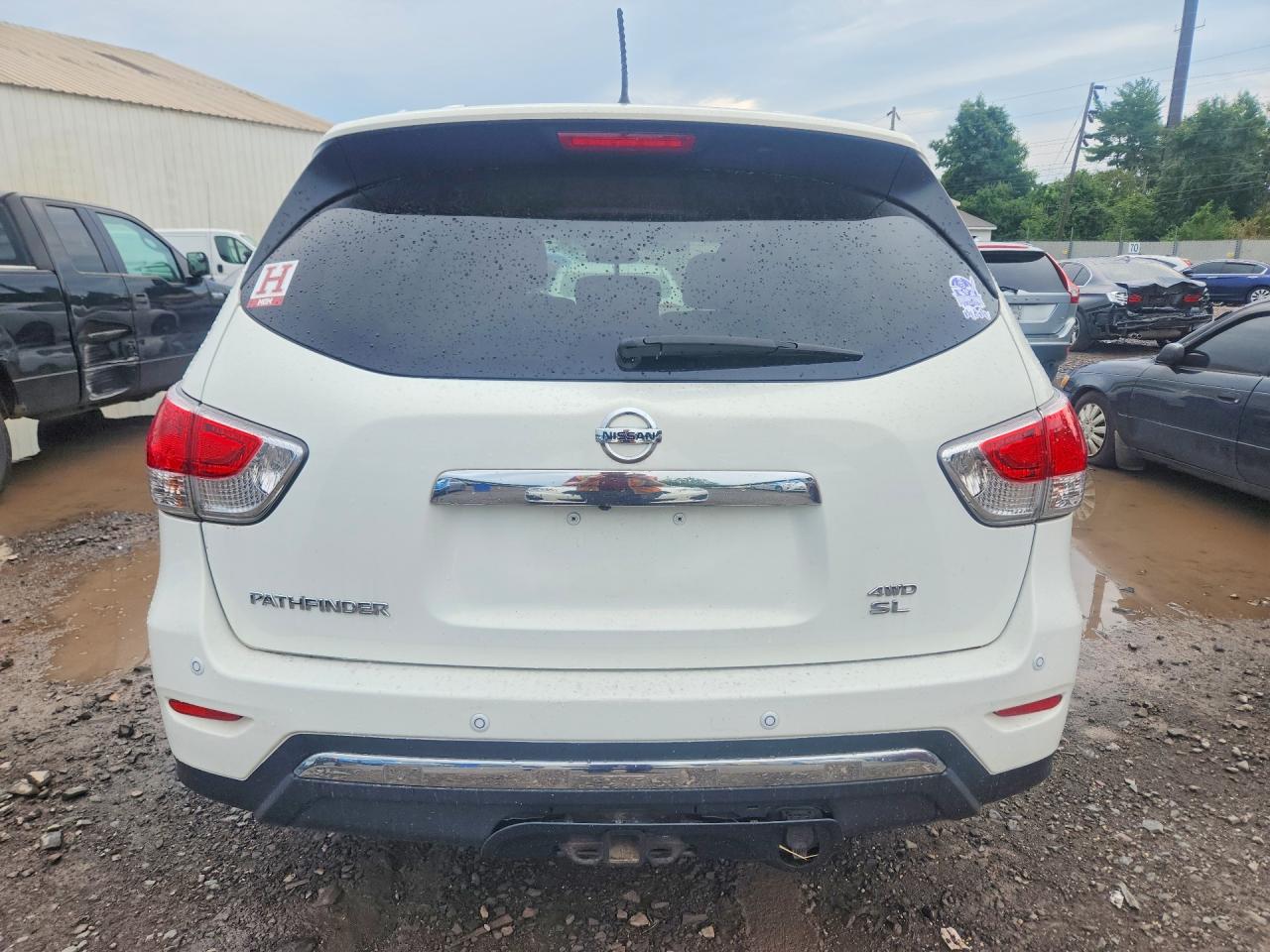 2014 Nissan Pathfinder Sl White vin: 5N1AR2MM6EC703042