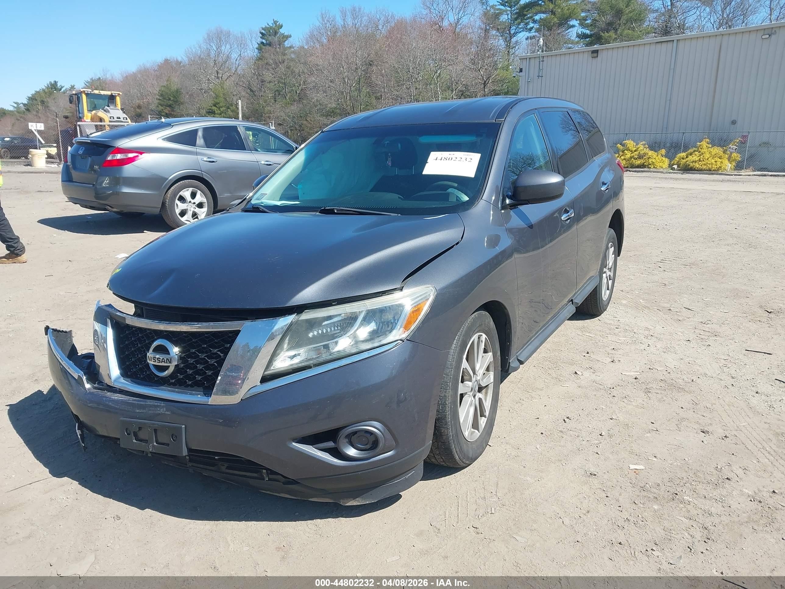 2014 Nissan Pathfinder S Gray vin: 5N1AR2MM6EC705423