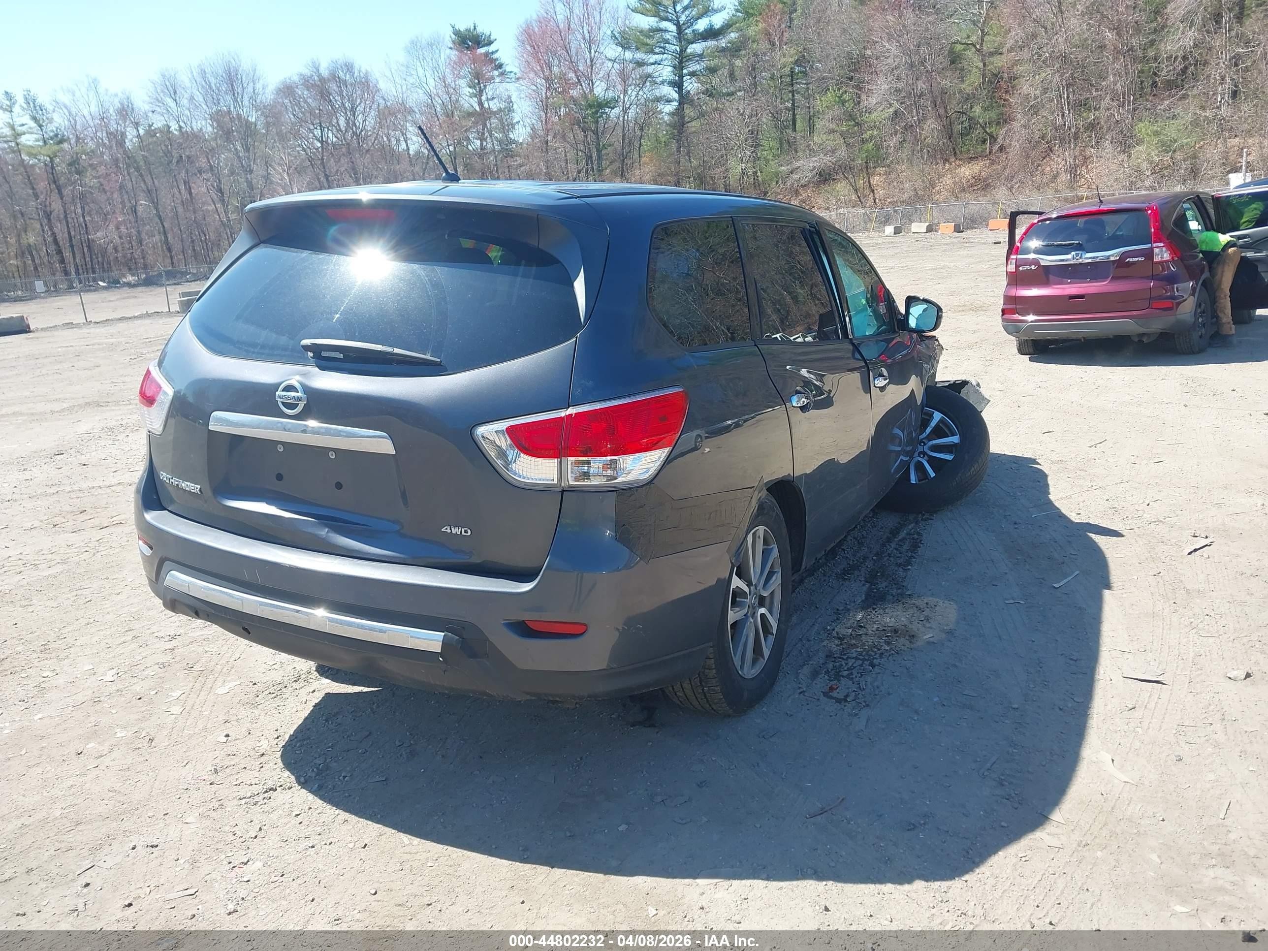 2014 Nissan Pathfinder S Gray vin: 5N1AR2MM6EC705423