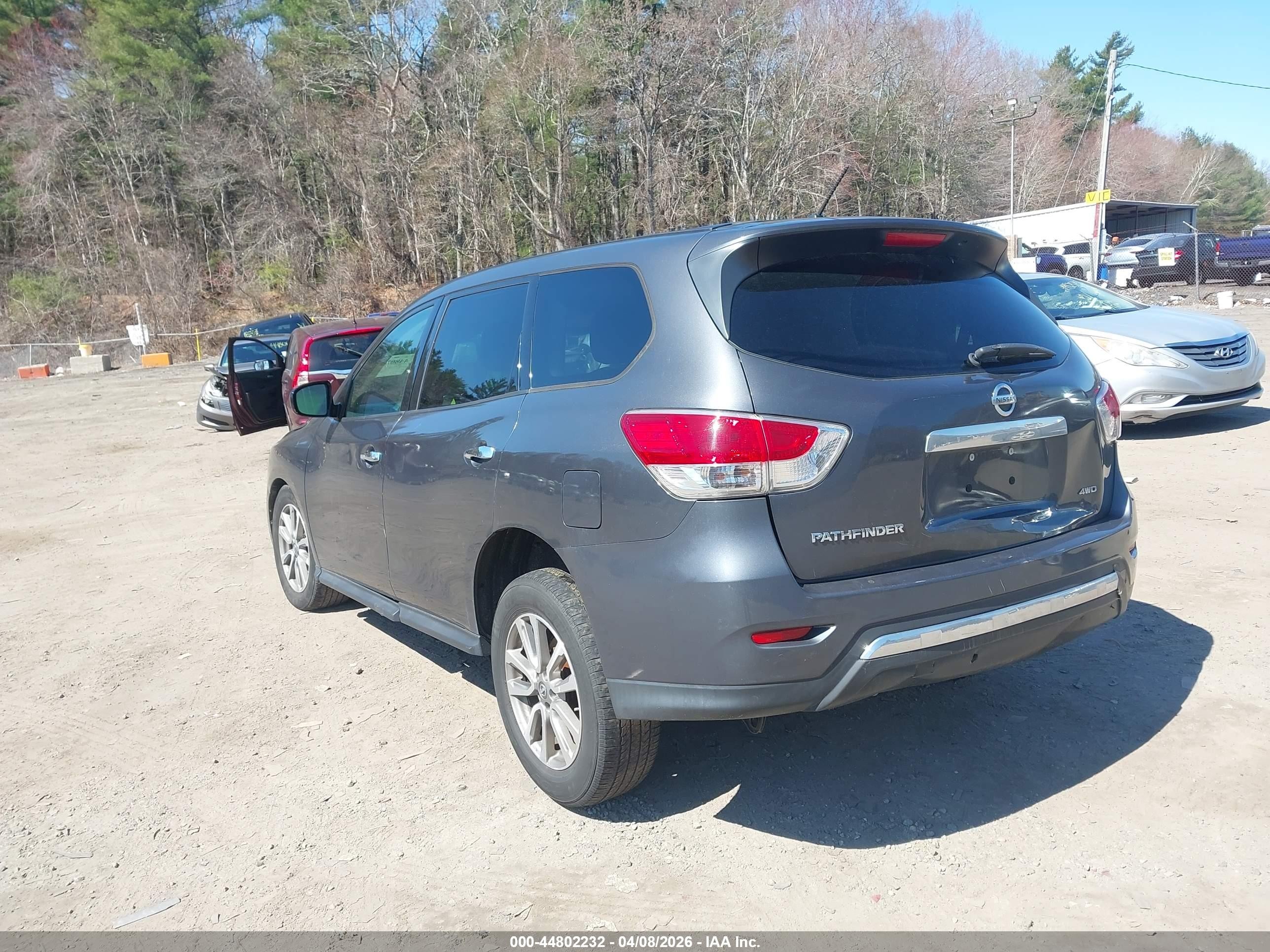 2014 Nissan Pathfinder S Gray vin: 5N1AR2MM6EC705423