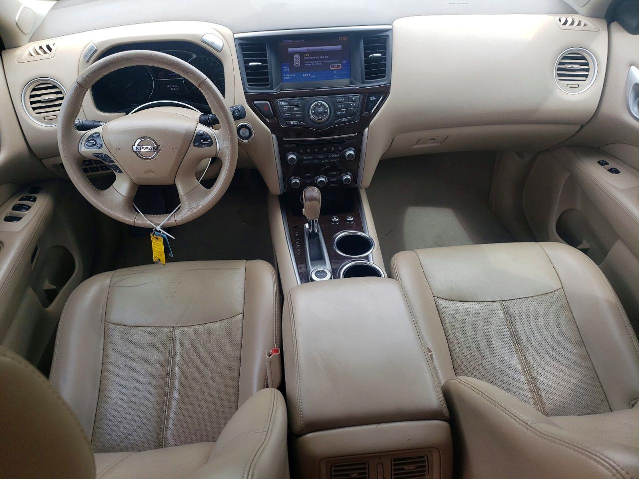 2014 Nissan Pathfinder S White vin: 5N1AR2MM6EC706331