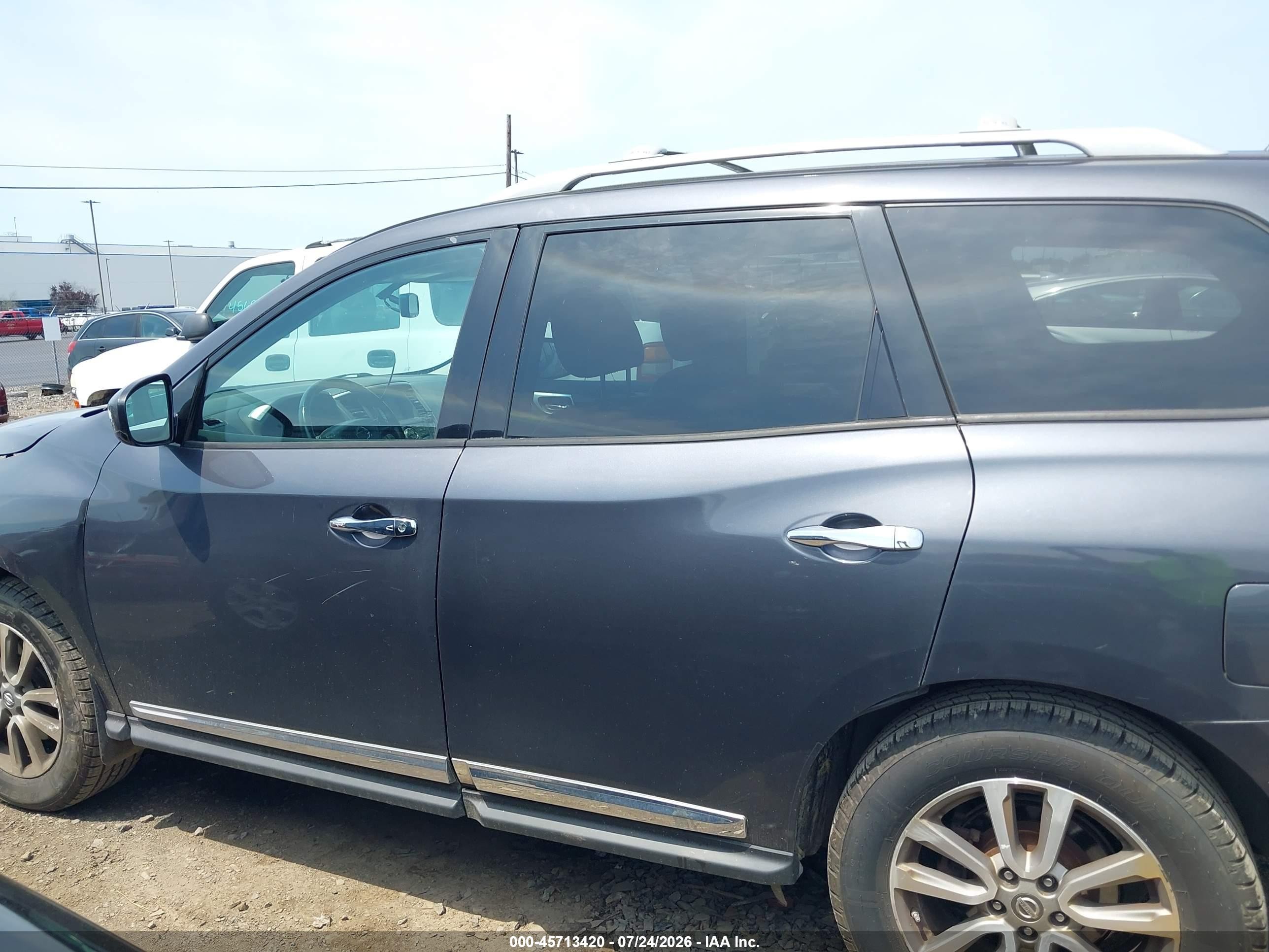 2014 Nissan Pathfinder Sl Gray vin: 5N1AR2MM6EC721475