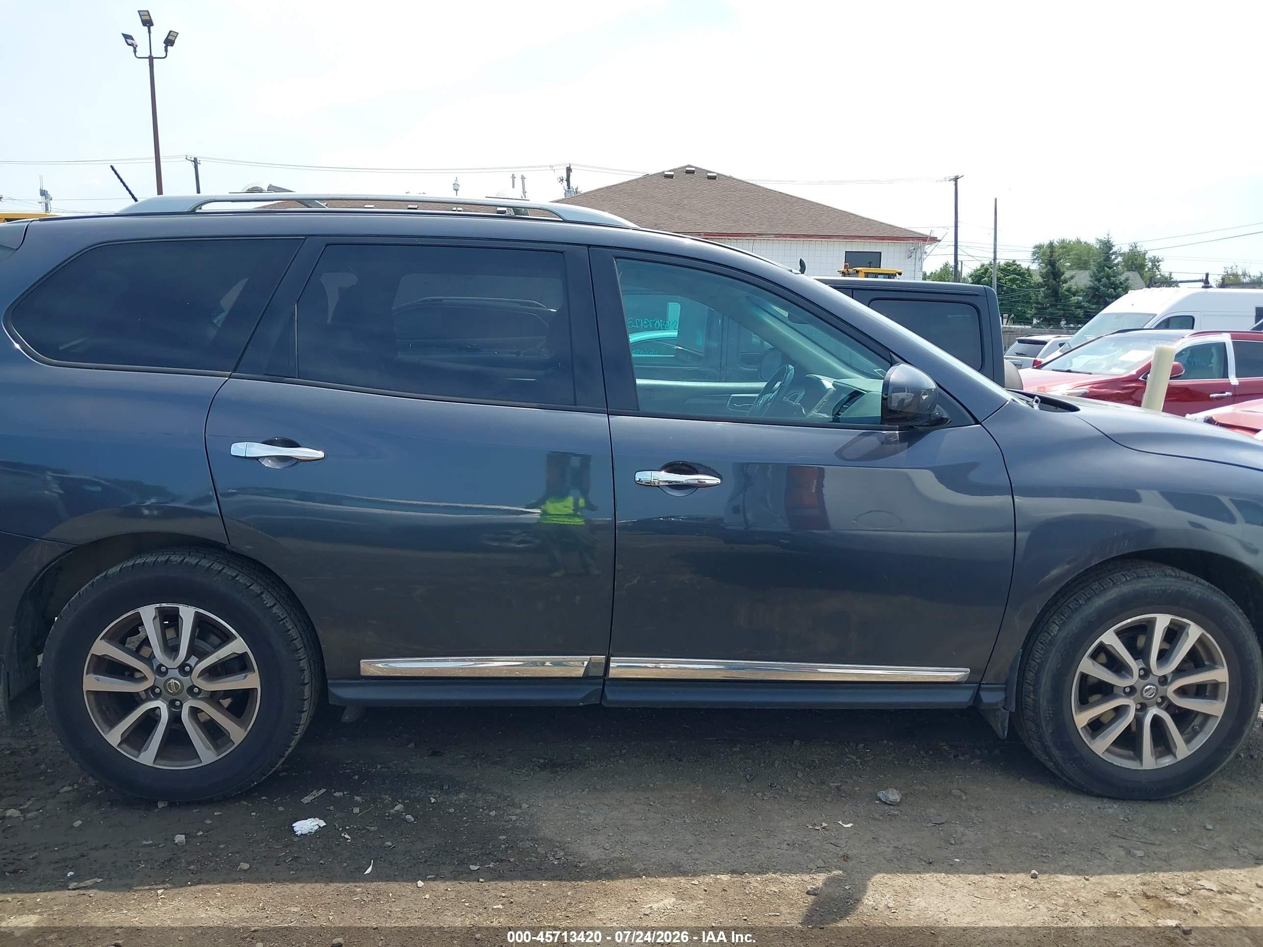 2014 Nissan Pathfinder Sl Gray vin: 5N1AR2MM6EC721475