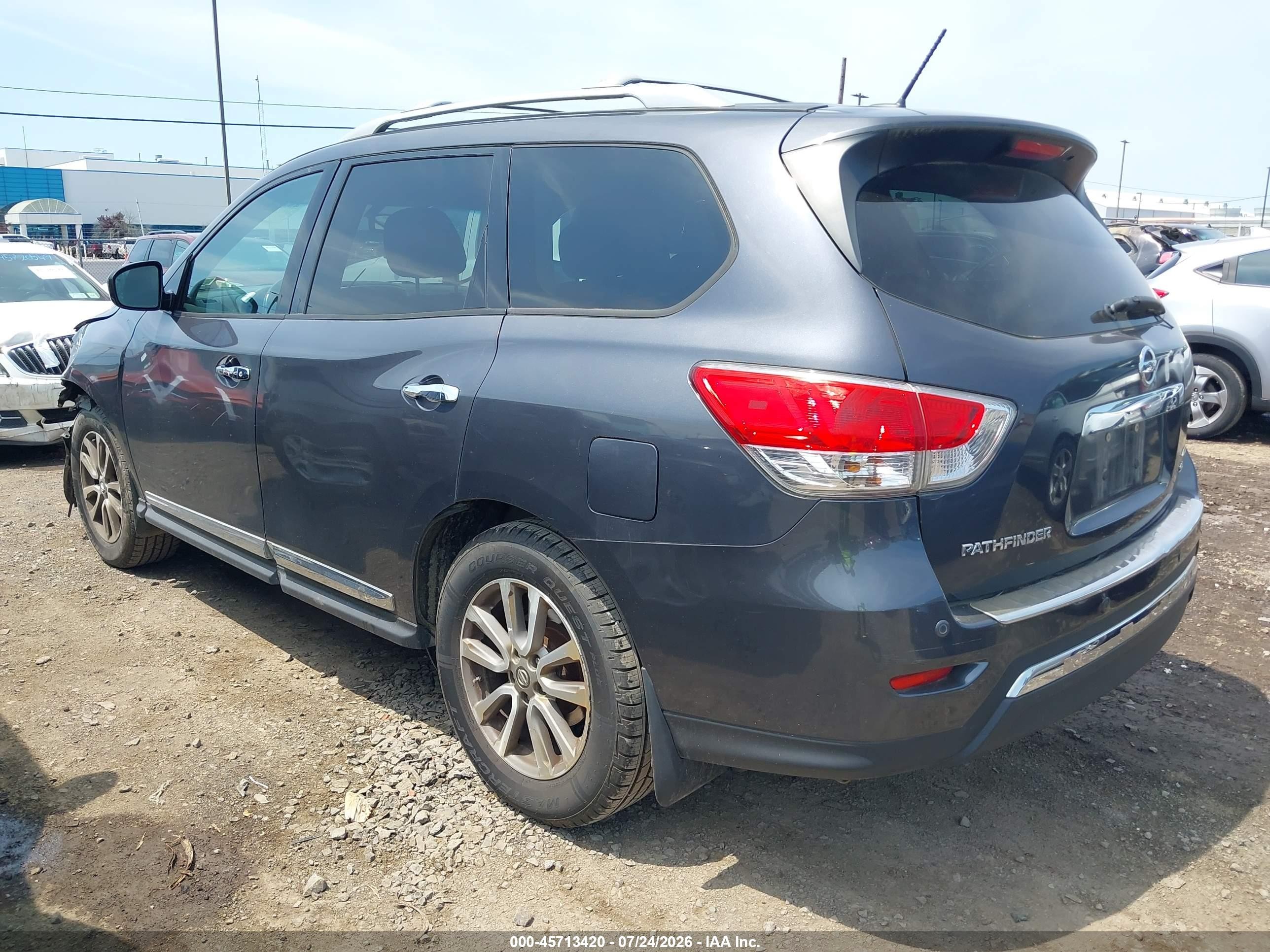 2014 Nissan Pathfinder Sl Gray vin: 5N1AR2MM6EC721475