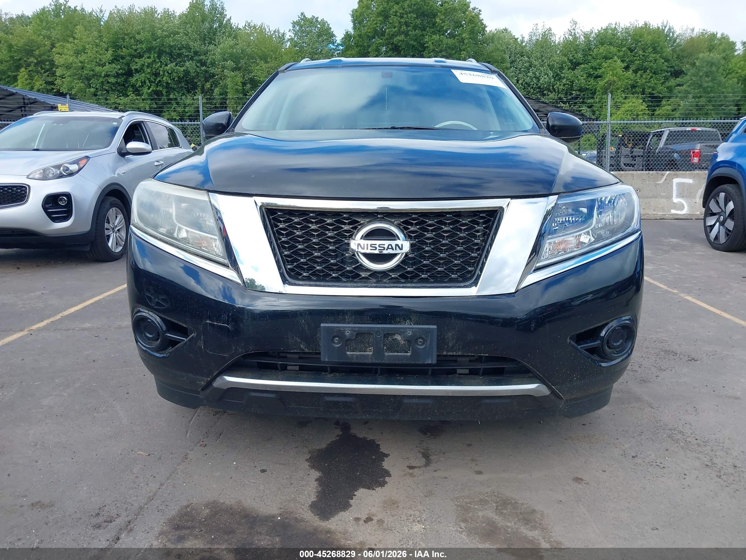 2014 Nissan Pathfinder Sv Black vin: 5N1AR2MM6EC723307
