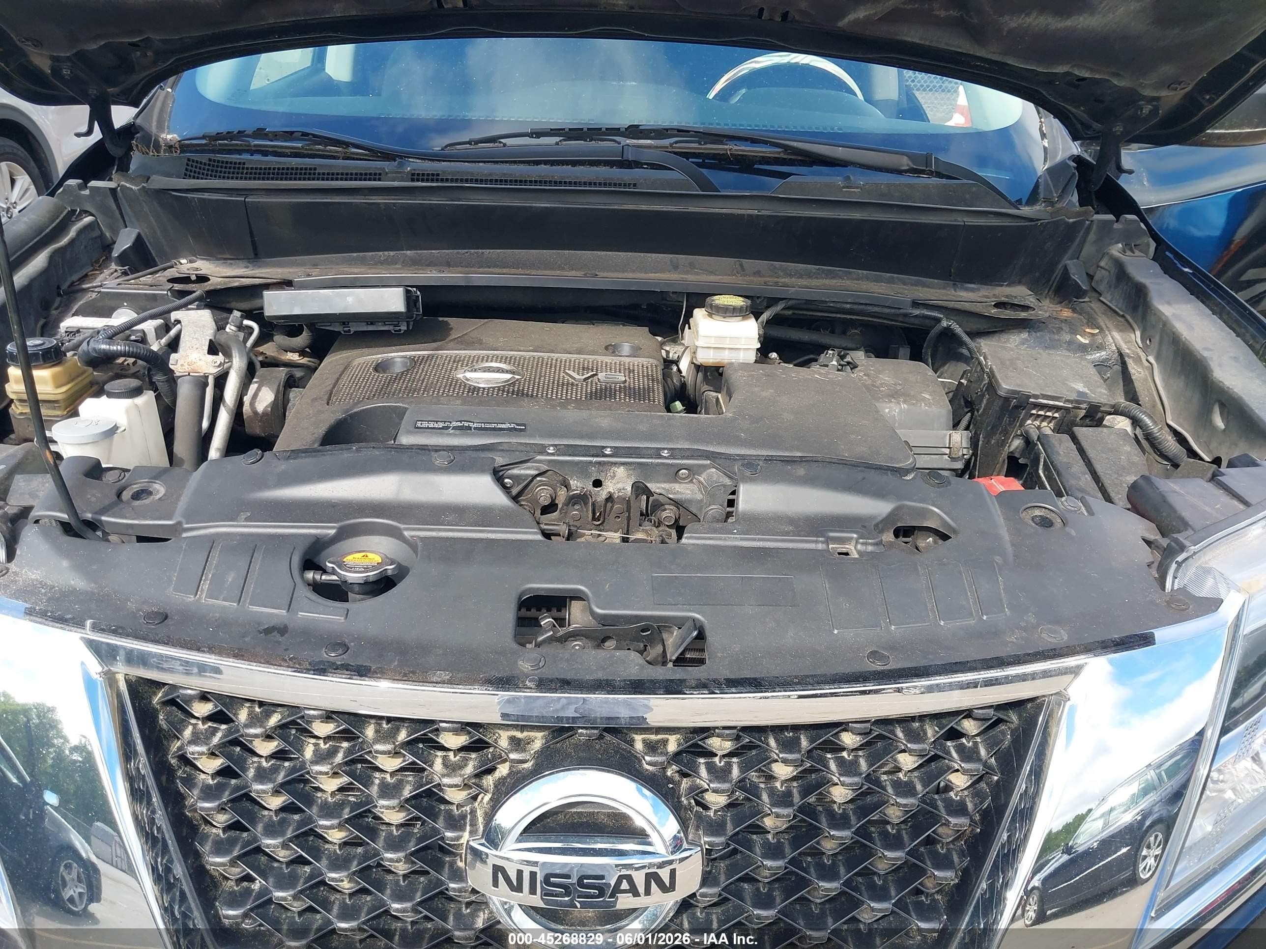 2014 Nissan Pathfinder Sv Black vin: 5N1AR2MM6EC723307