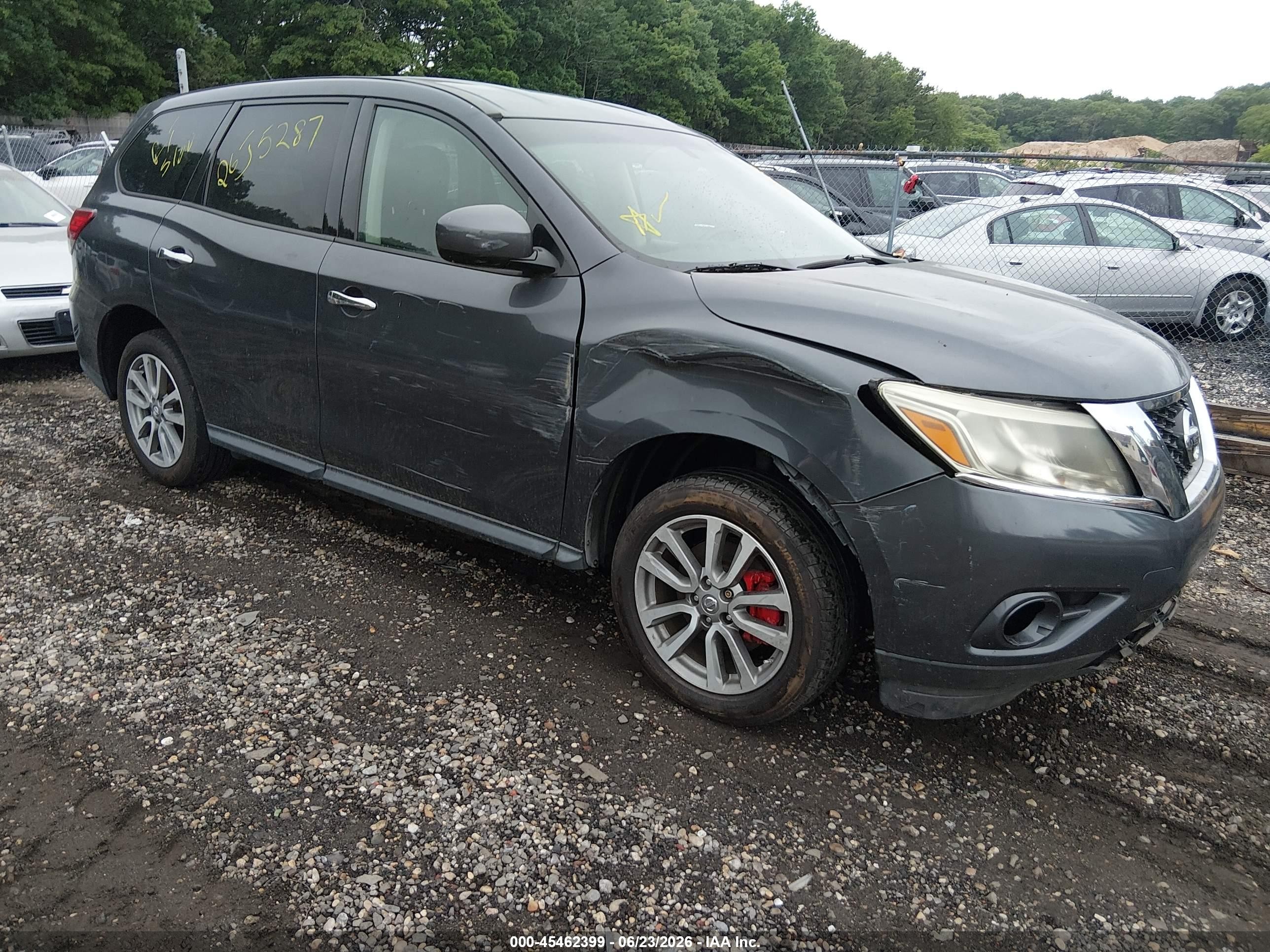 2014 Nissan Pathfinder S Серый vin: 5N1AR2MM6EC728782