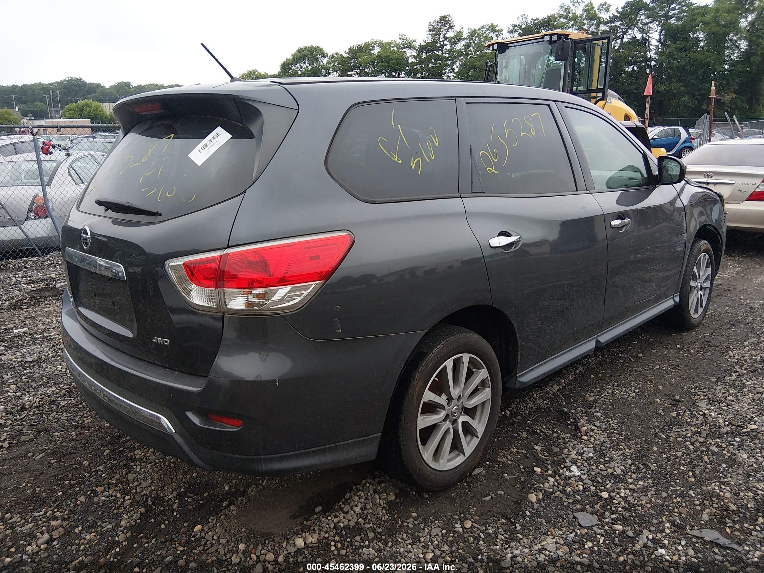 2014 Nissan Pathfinder S Серый vin: 5N1AR2MM6EC728782
