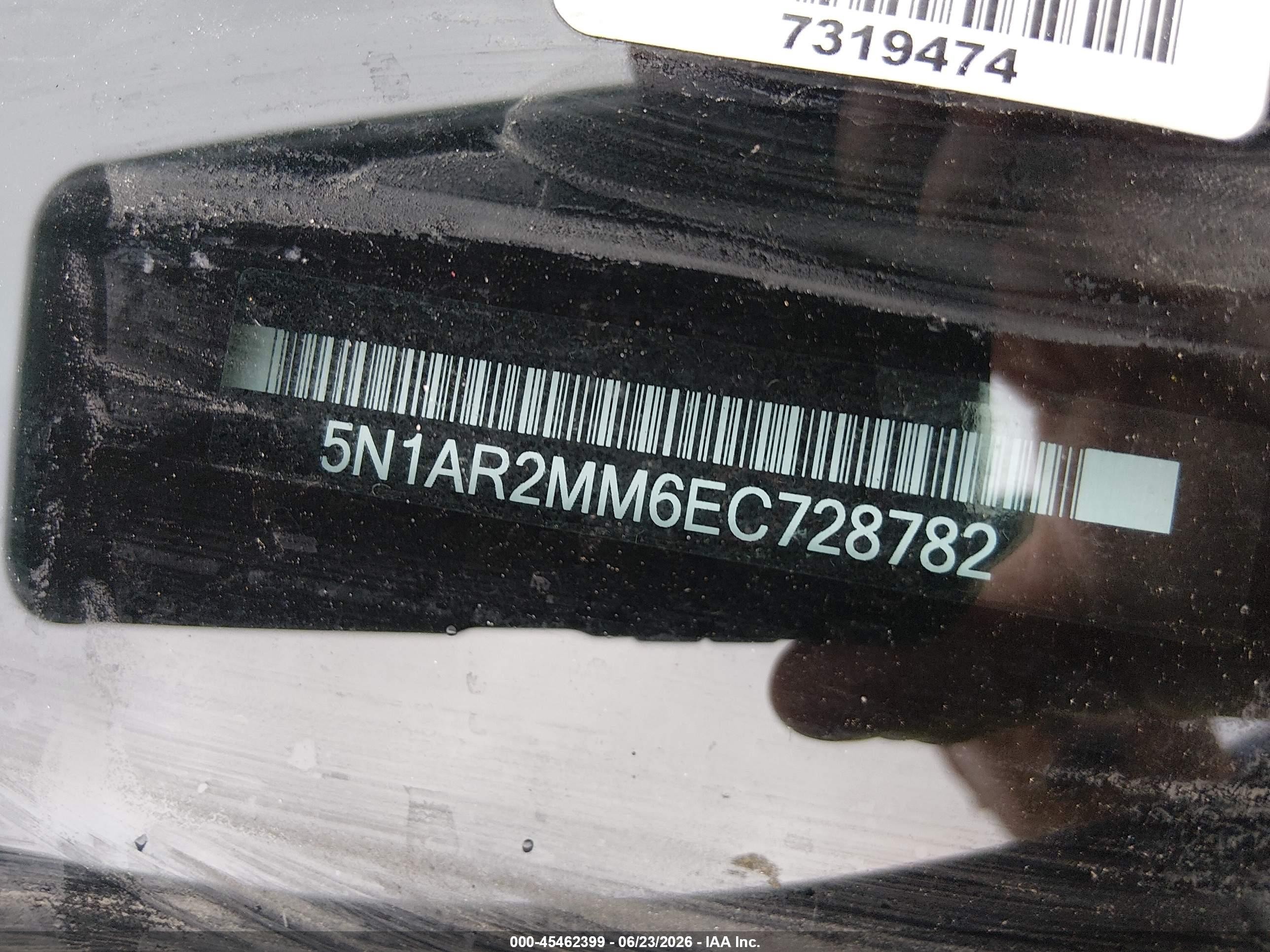 2014 Nissan Pathfinder S Серый vin: 5N1AR2MM6EC728782