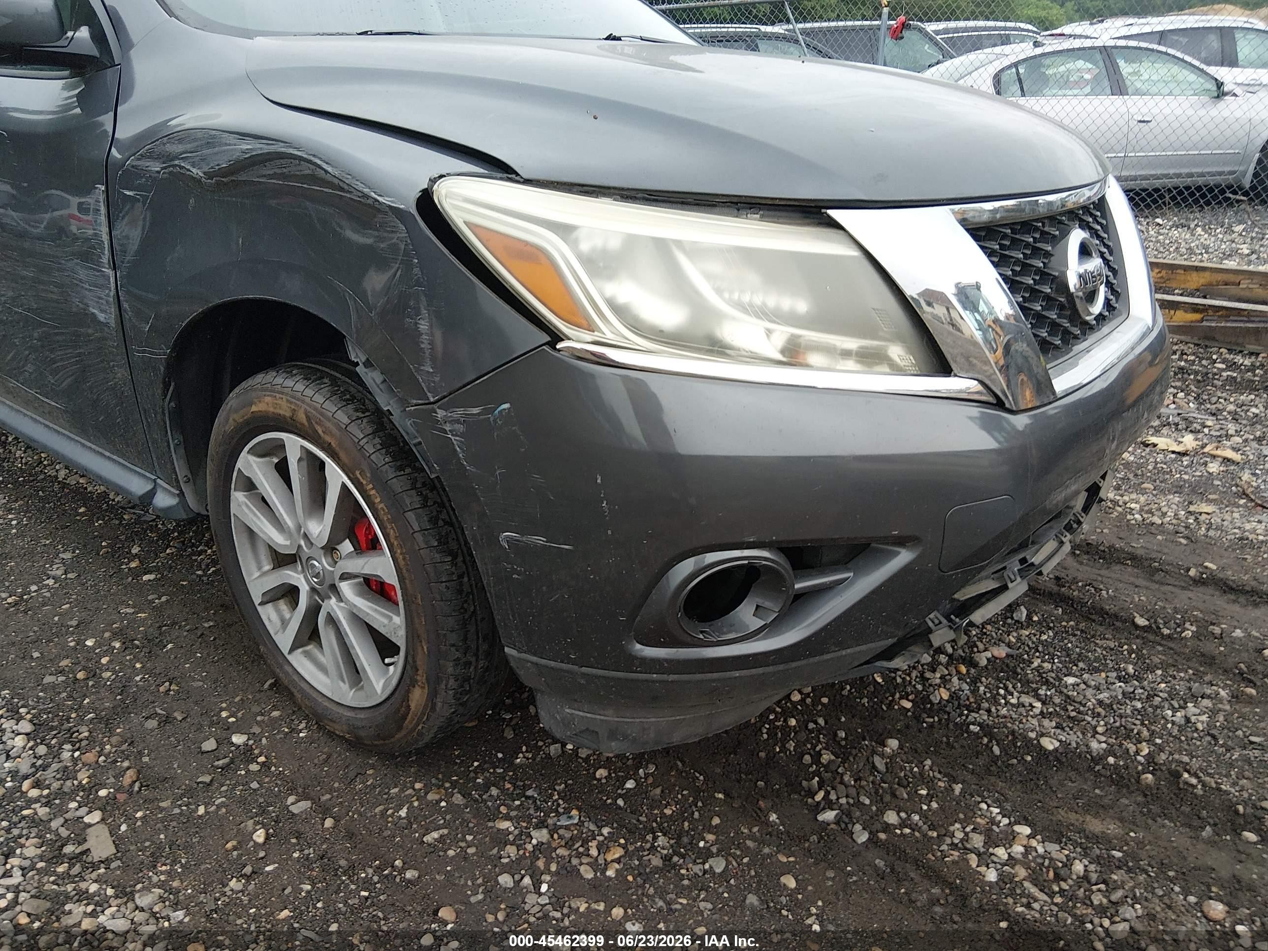 2014 Nissan Pathfinder S Серый vin: 5N1AR2MM6EC728782