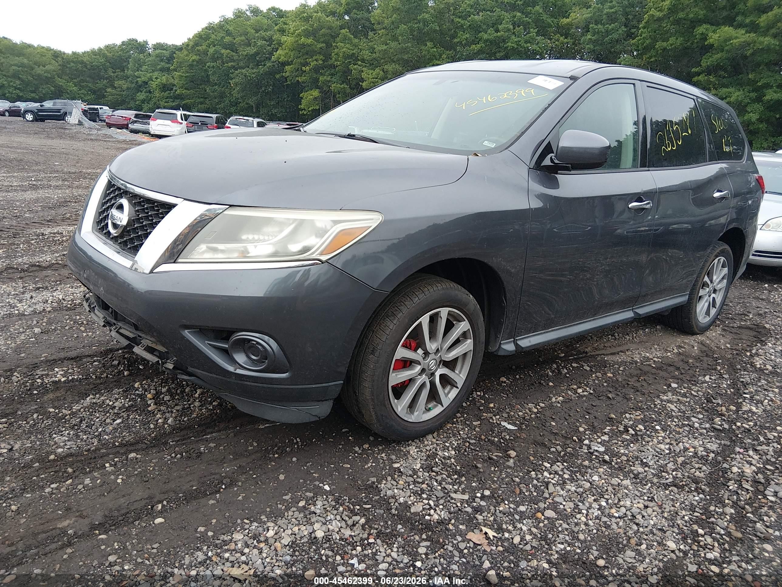 2014 Nissan Pathfinder S Серый vin: 5N1AR2MM6EC728782