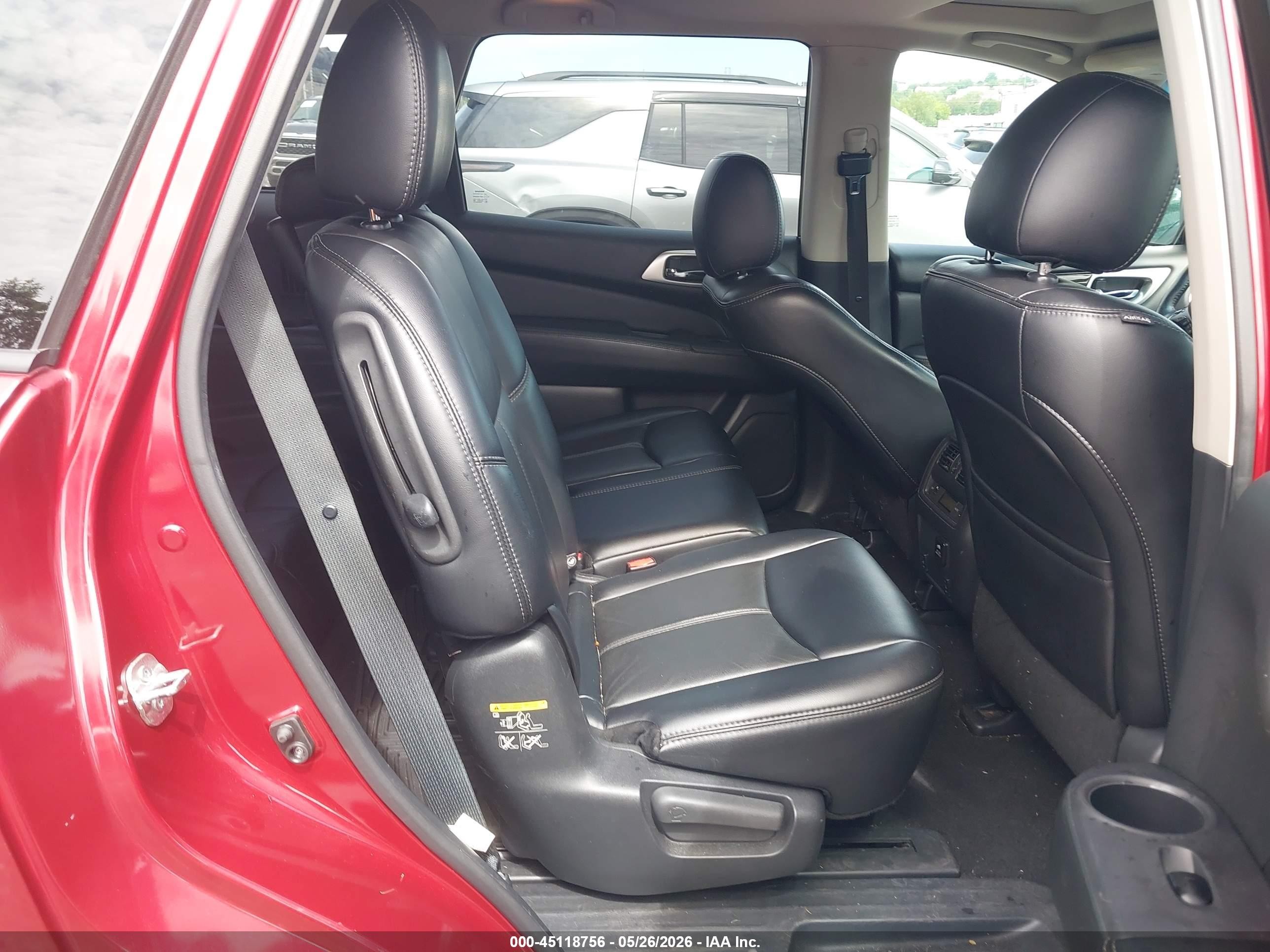 2014 Nissan Pathfinder Sl Red vin: 5N1AR2MM6EC730905
