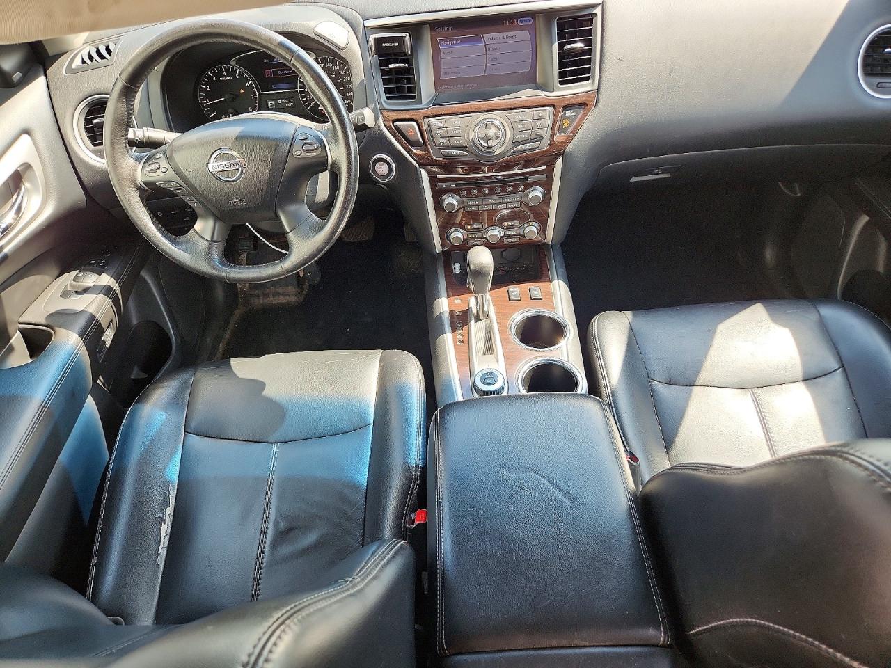 2015 Nissan Pathfinder S White vin: 5N1AR2MM6FC605887