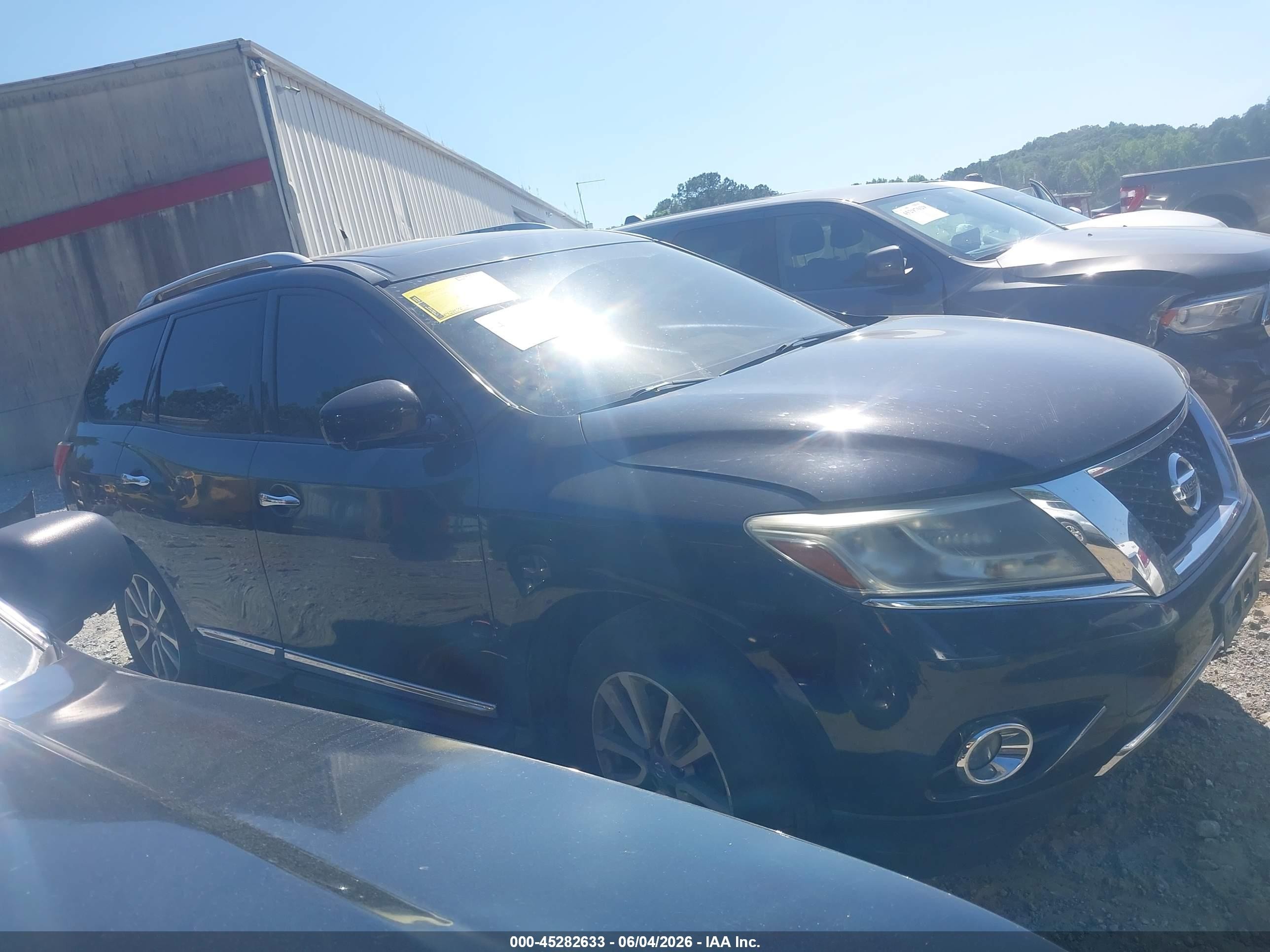 2015 Nissan Pathfinder Sl Black vin: 5N1AR2MM6FC614413