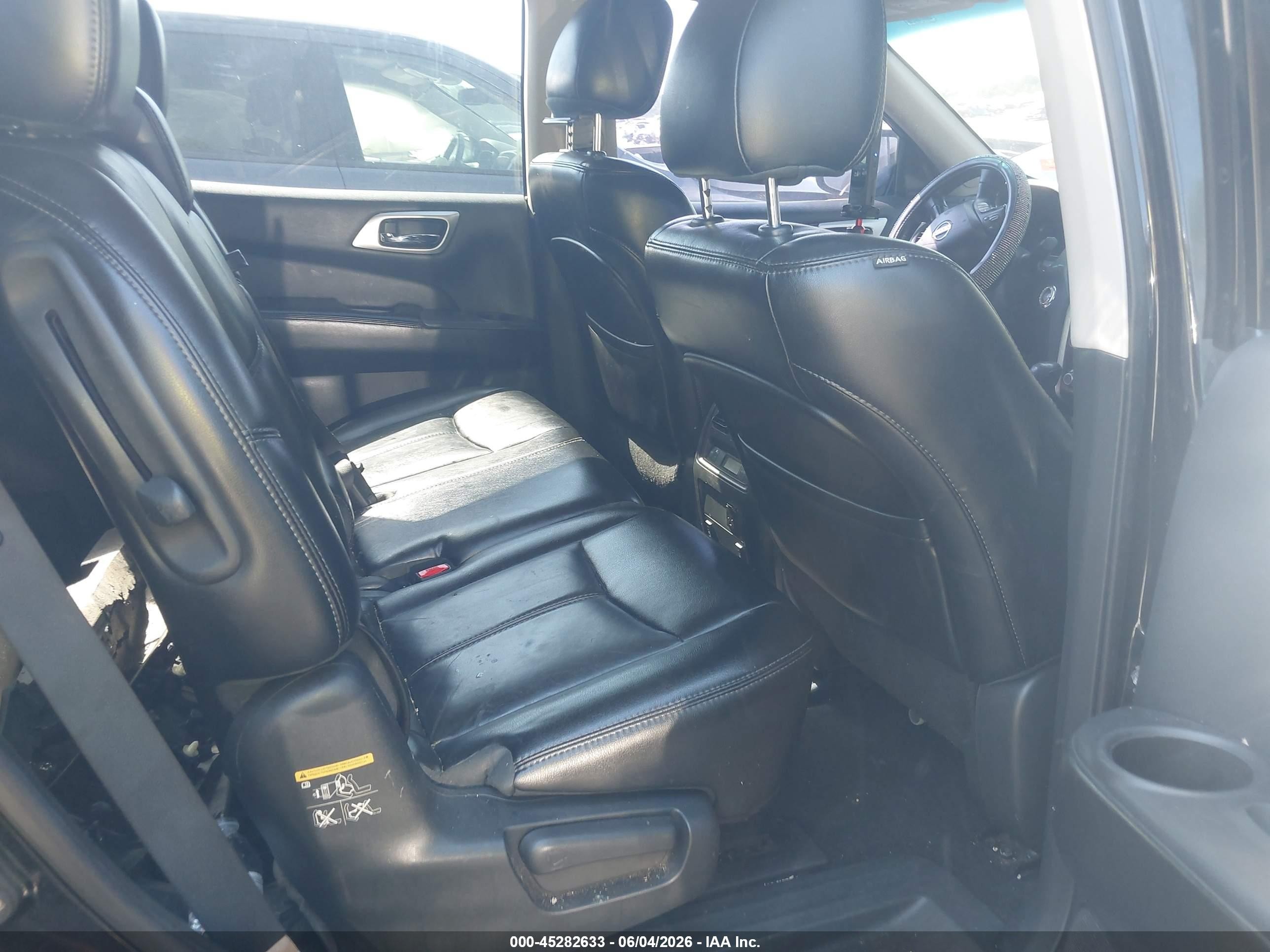 2015 Nissan Pathfinder Sl Black vin: 5N1AR2MM6FC614413