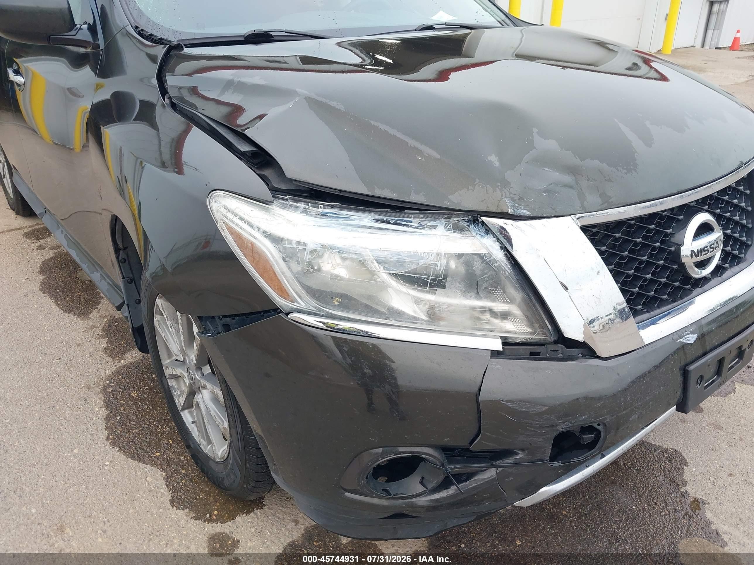 2015 Nissan Pathfinder S Gray vin: 5N1AR2MM6FC624133
