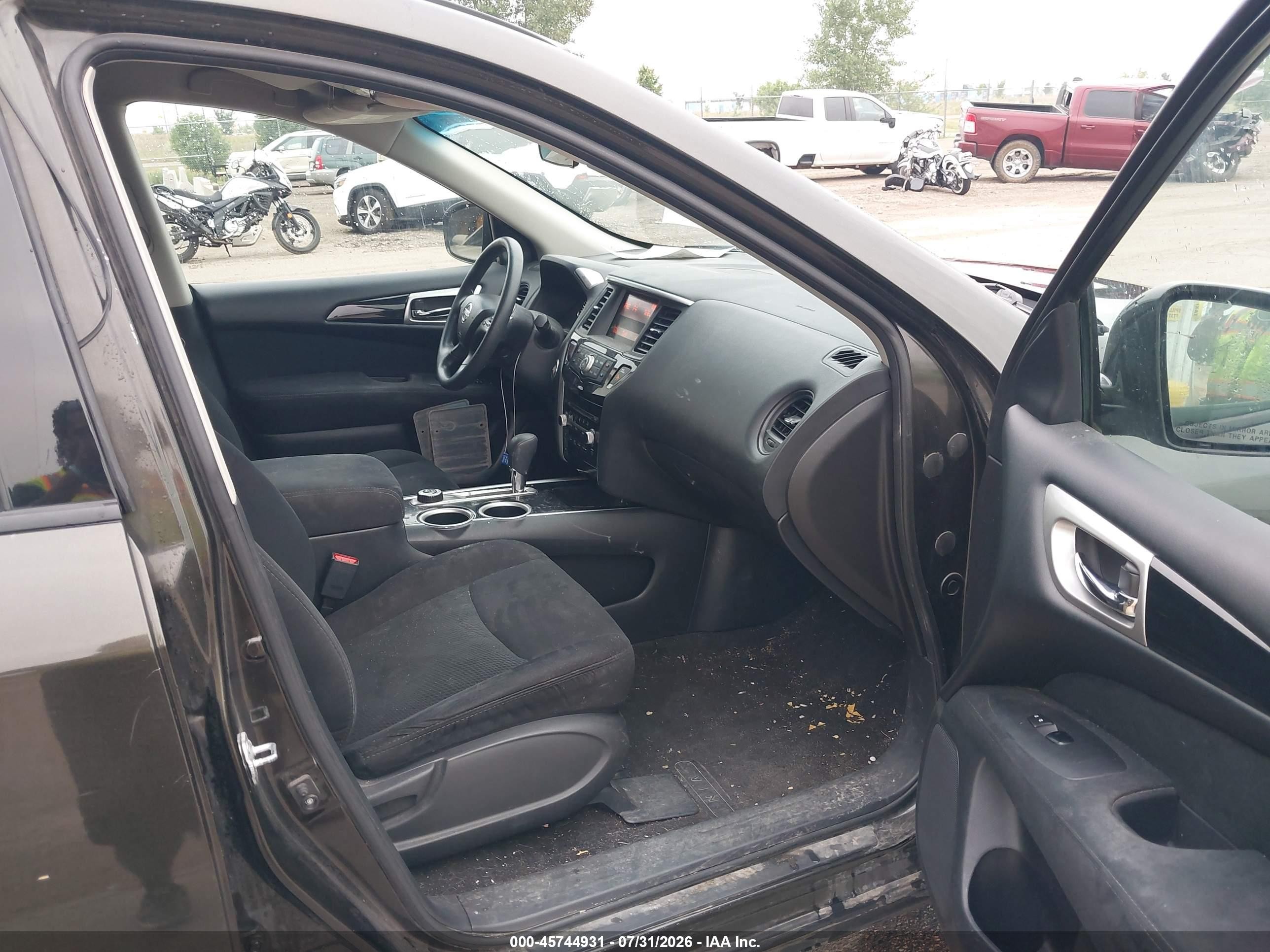 2015 Nissan Pathfinder S Gray vin: 5N1AR2MM6FC624133