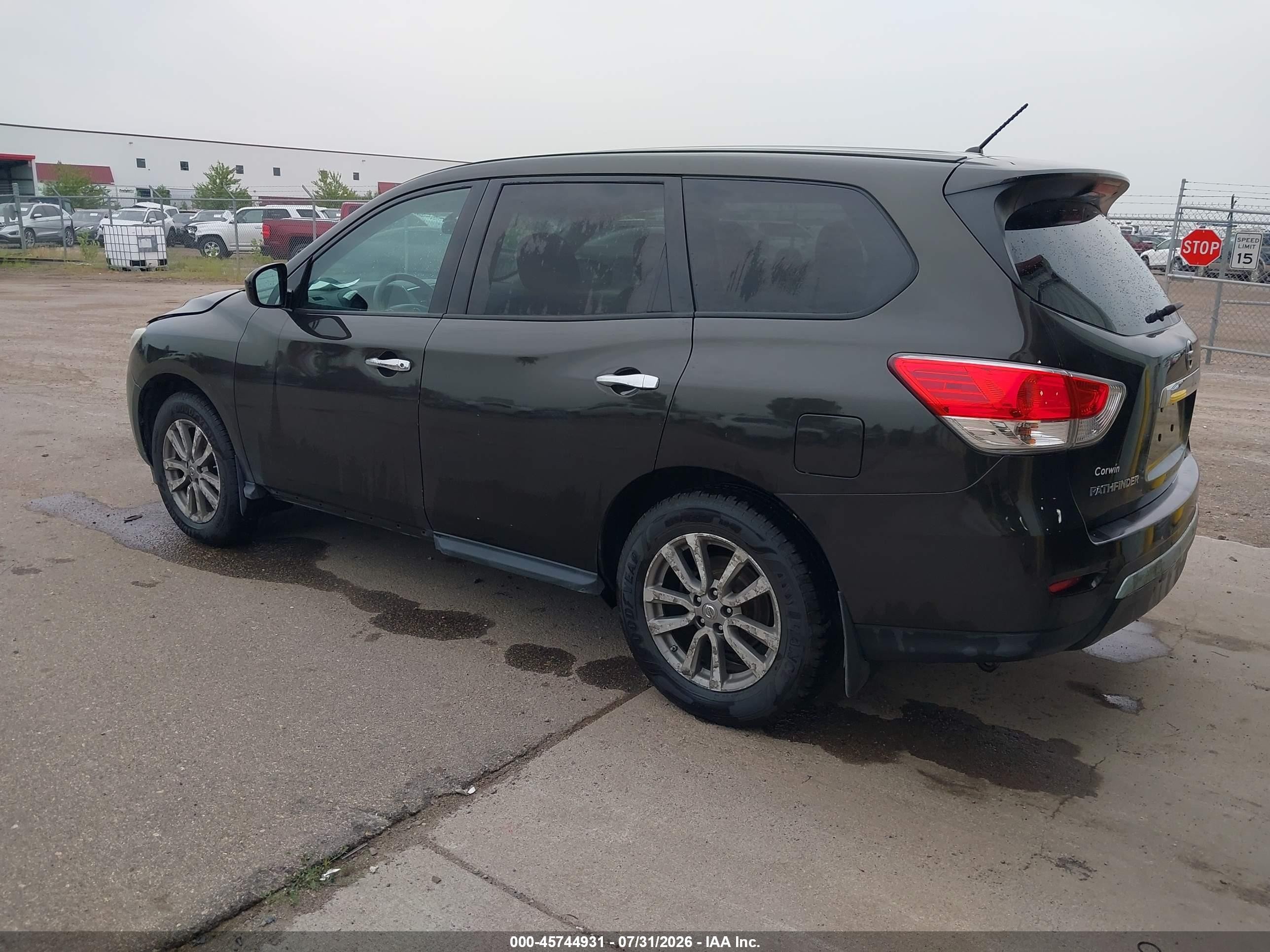 2015 Nissan Pathfinder S Gray vin: 5N1AR2MM6FC624133